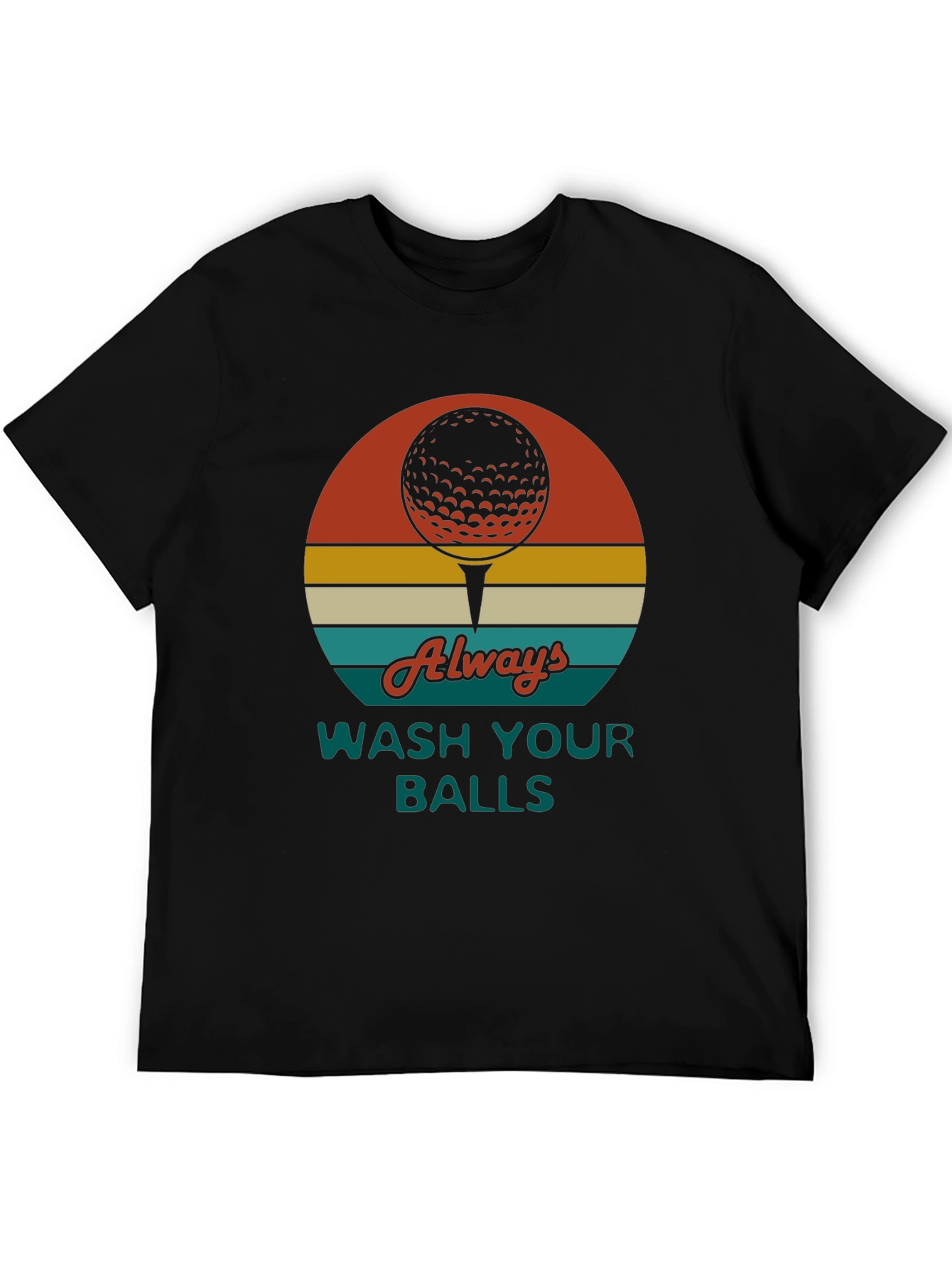 Golf Ball Tee Graphic Novelty T-Shirt