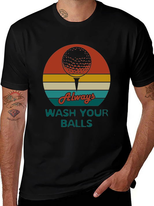 Golf Ball Tee Graphic Novelty T-Shirt