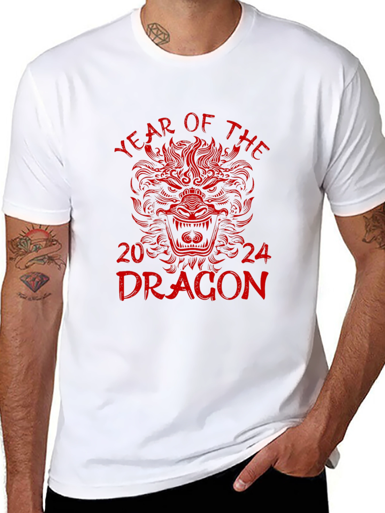 Year of the Dragon 2024 Black T-Shirt