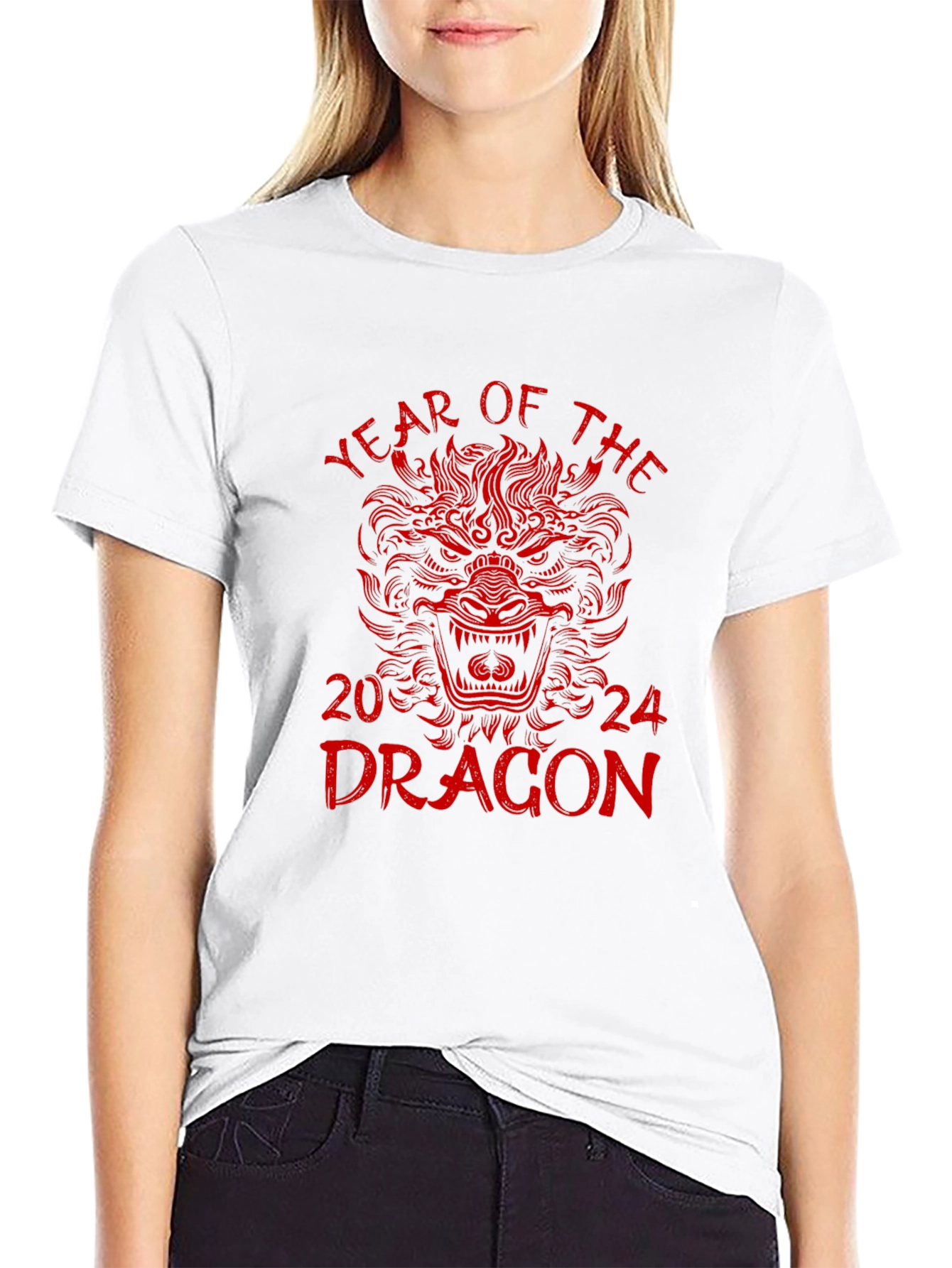 Year of the Dragon 2024 Black T-Shirt