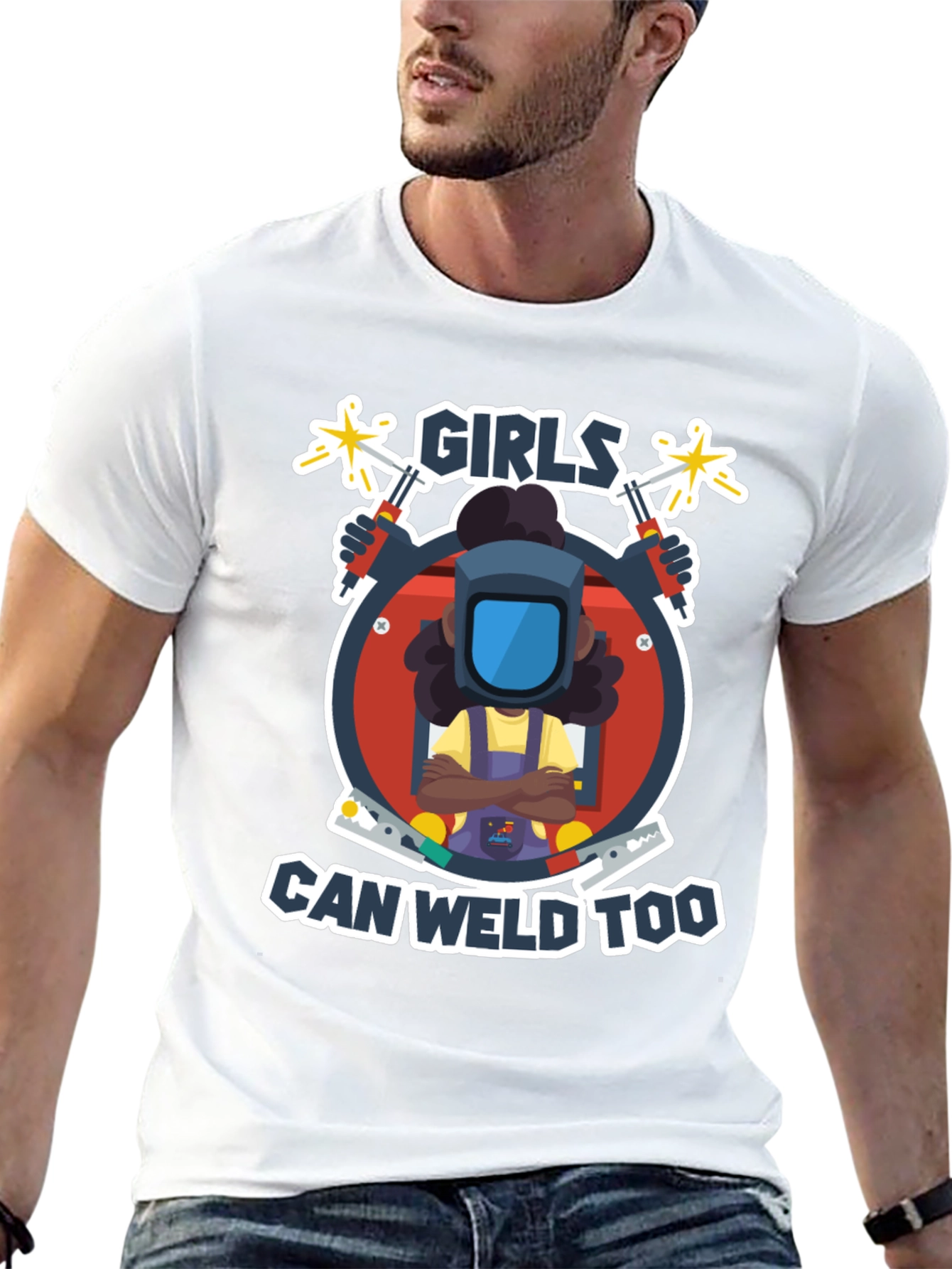 Girls Can Weld Too T-Shirt