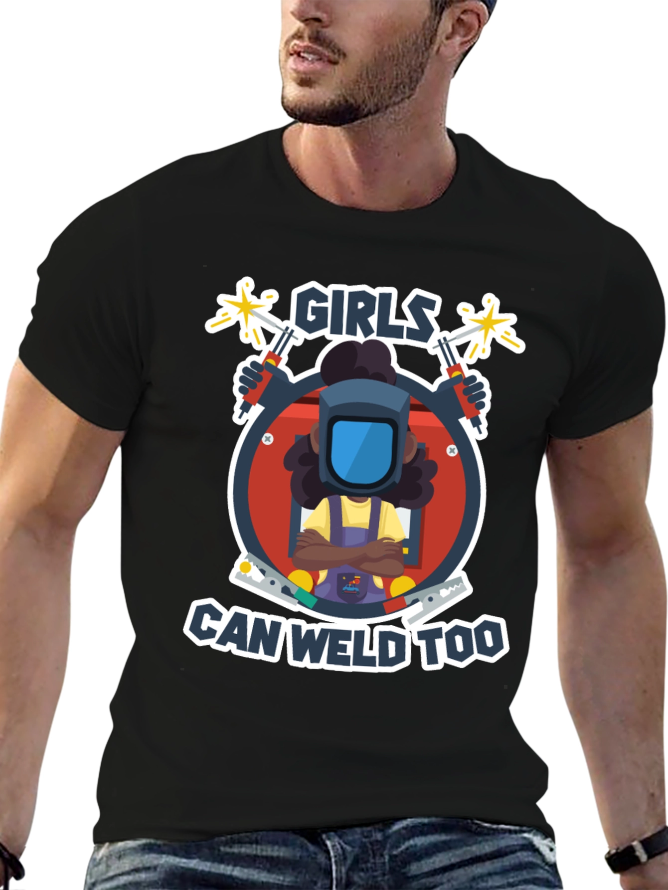 Girls Can Weld Too T-Shirt