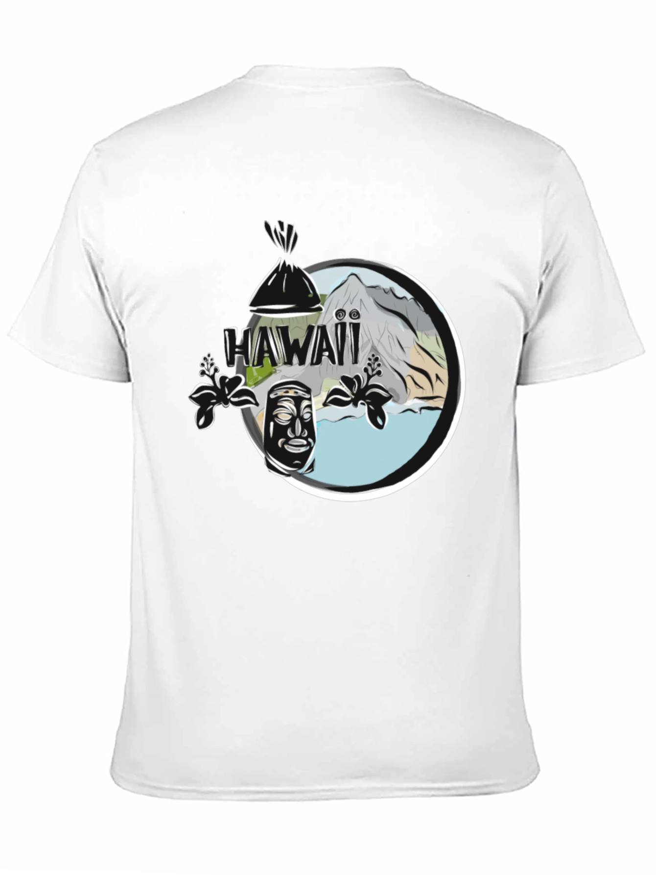 Hawaii Tiki Graphic Tee - Island Style Shirt