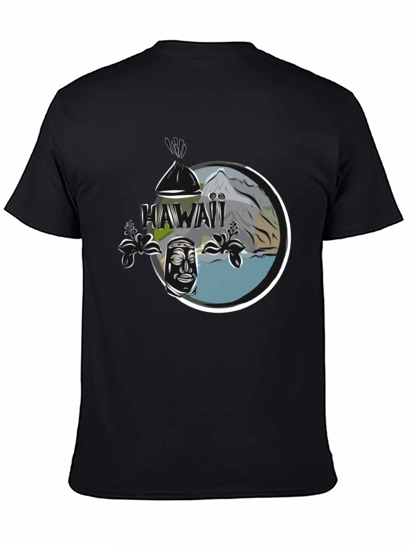 Hawaii Tiki Graphic Tee - Island Style Shirt