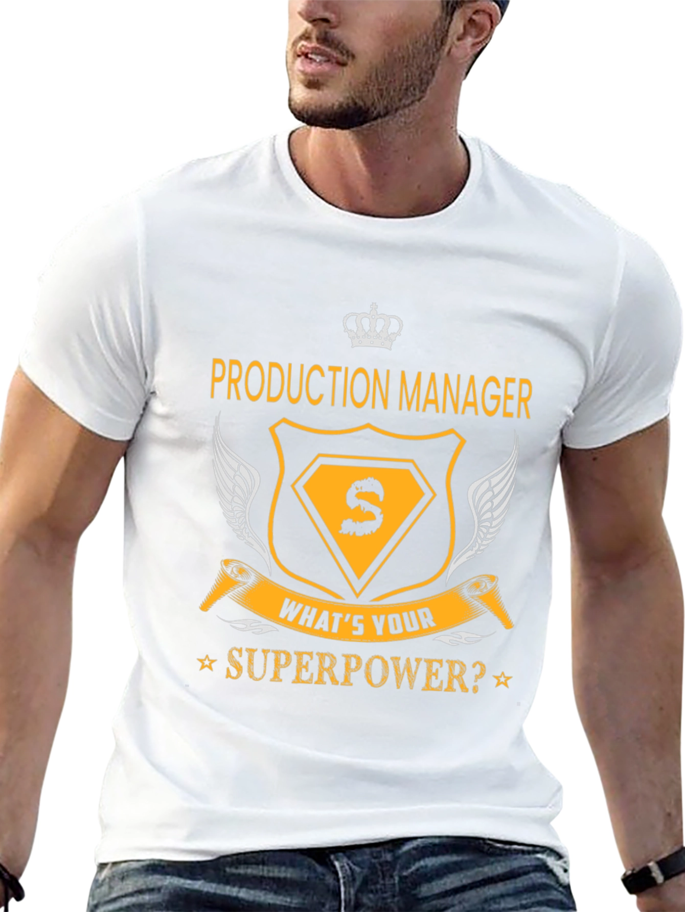 Production Manager Superpower Black T-Shirt