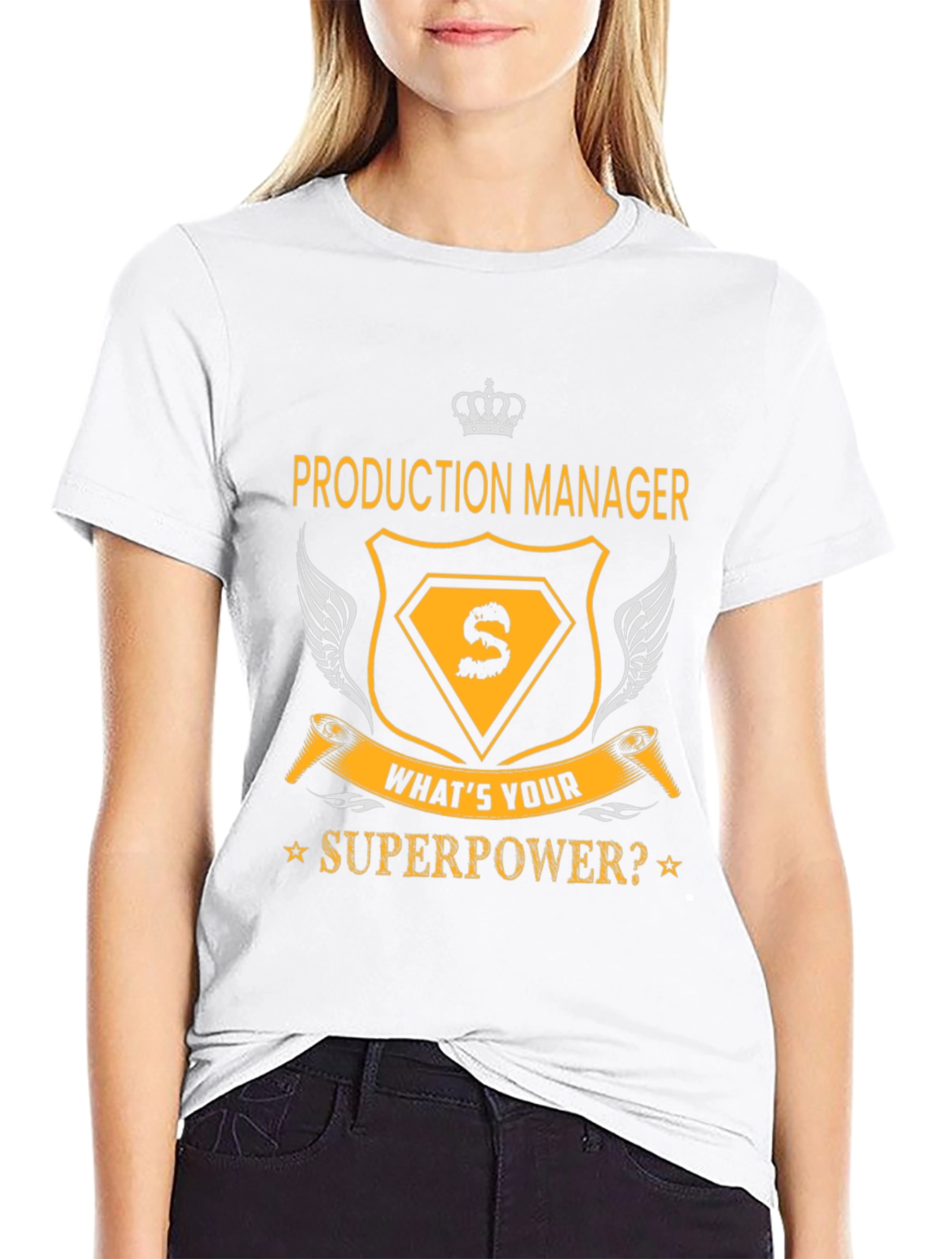Production Manager Superpower Black T-Shirt