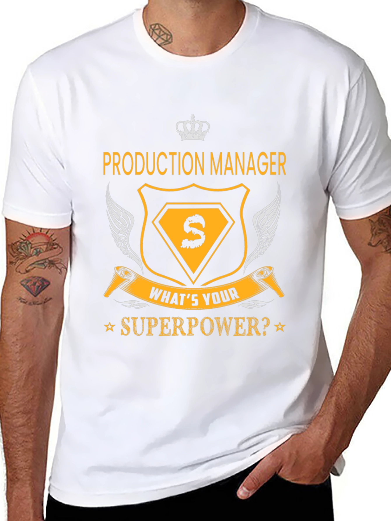 Production Manager Superpower Black T-Shirt