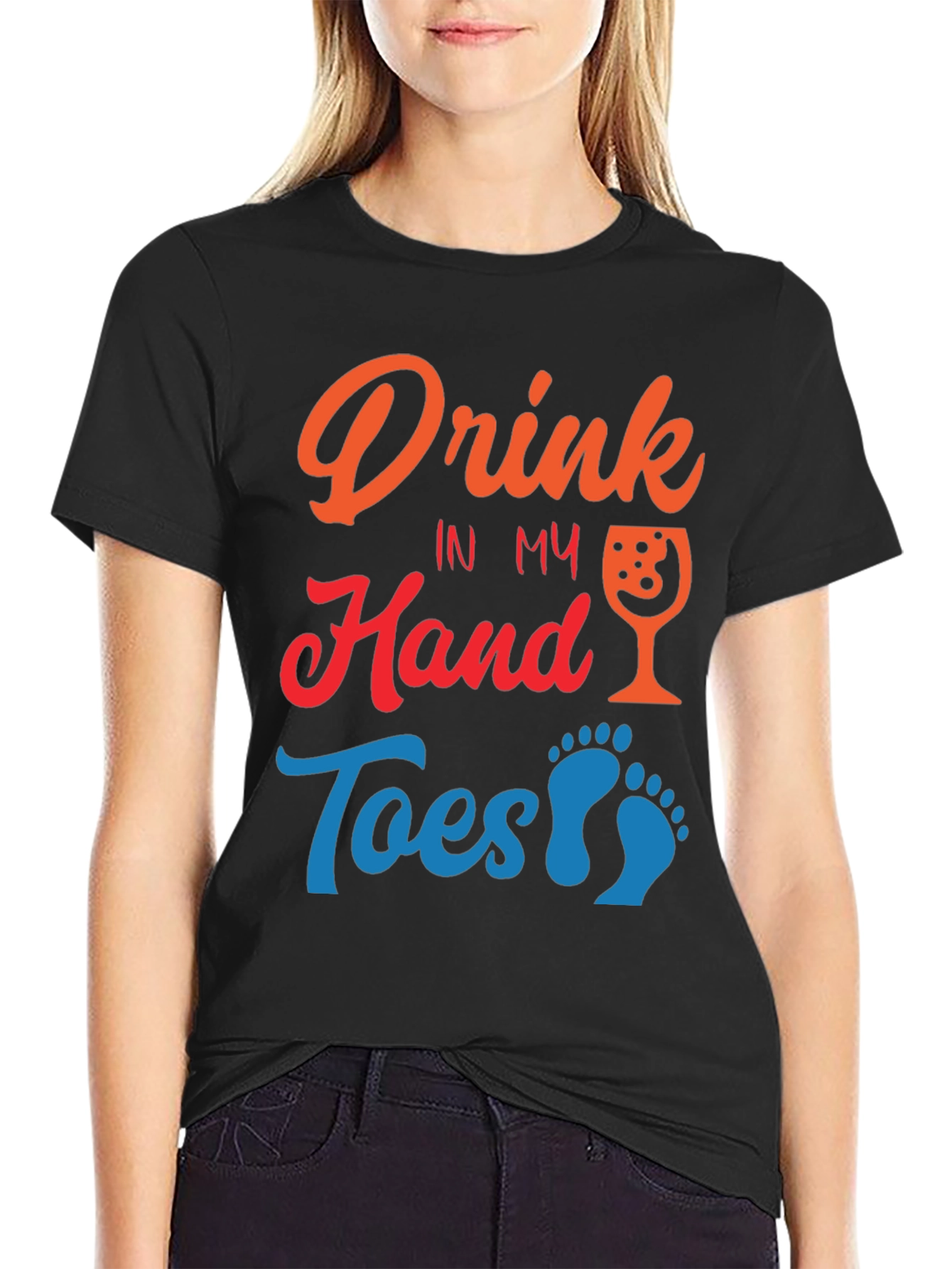 Drink in My Hand Toes in Sand T-Shirt
