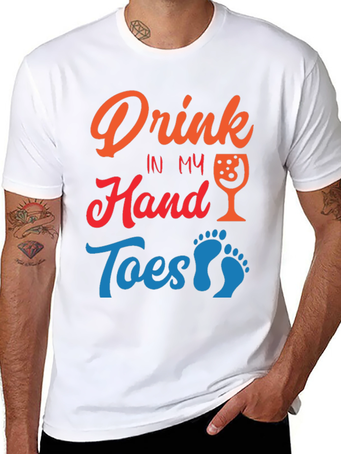 Drink in My Hand Toes in Sand T-Shirt