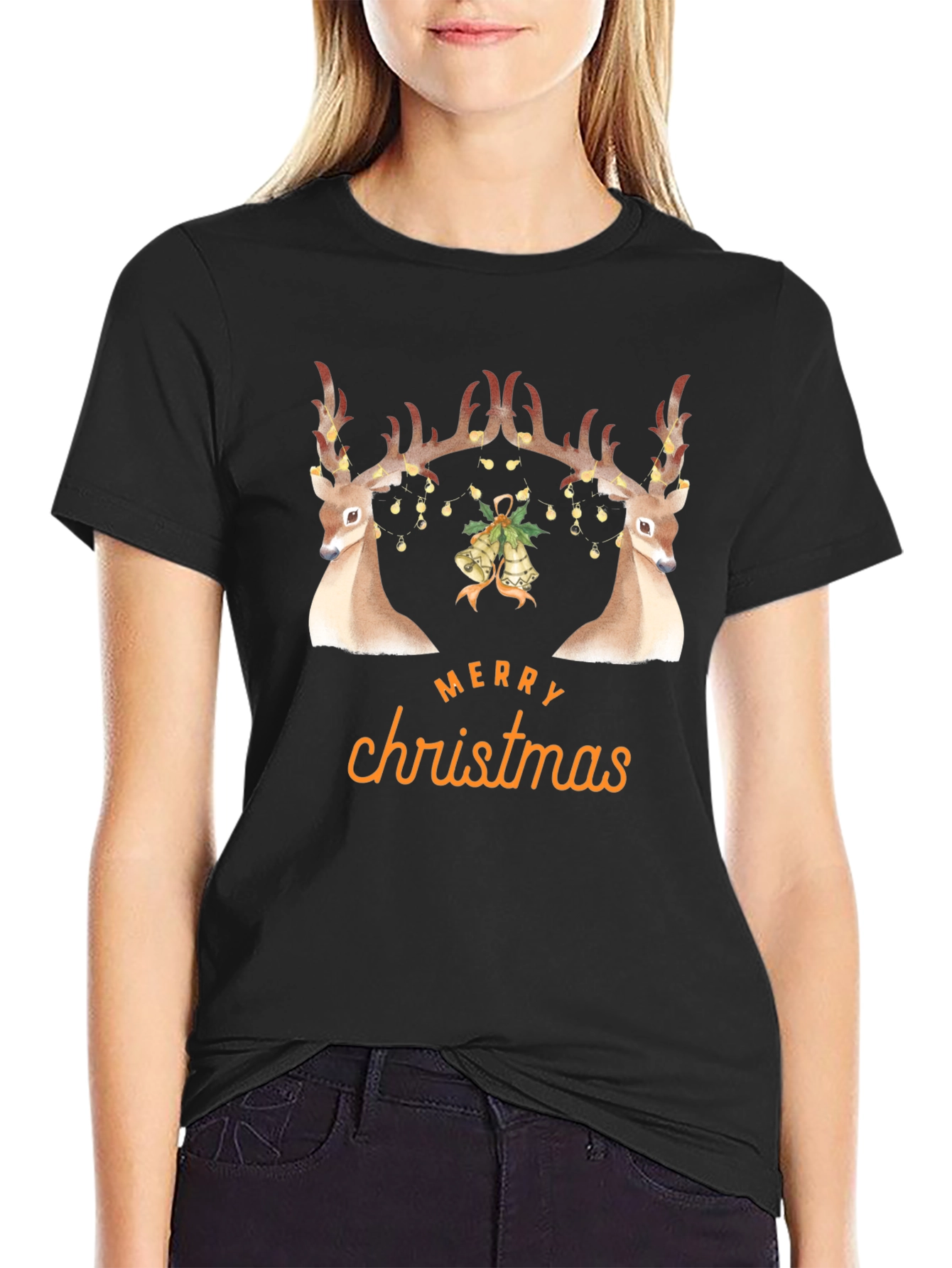 Festive Deer Christmas T-Shirt
