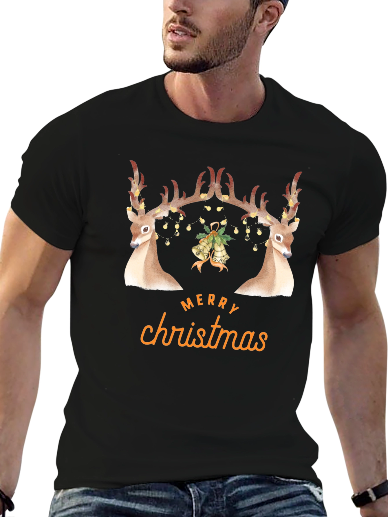 Festive Deer Christmas T-Shirt