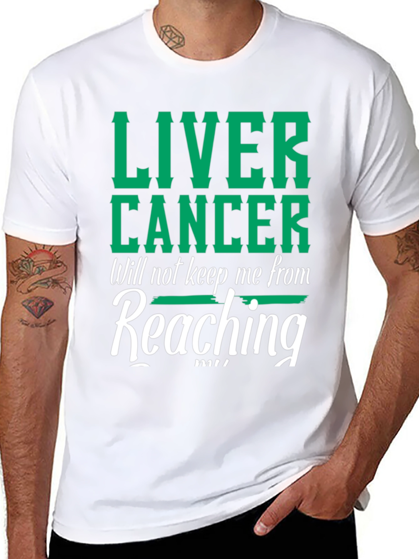 Liver Cancer Awareness Graphic T-Shirt