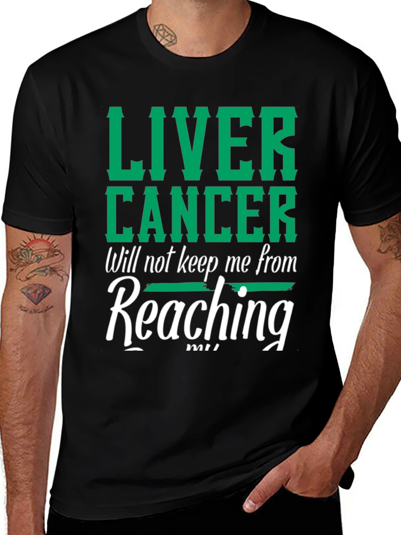 Liver Cancer Awareness Graphic T-Shirt