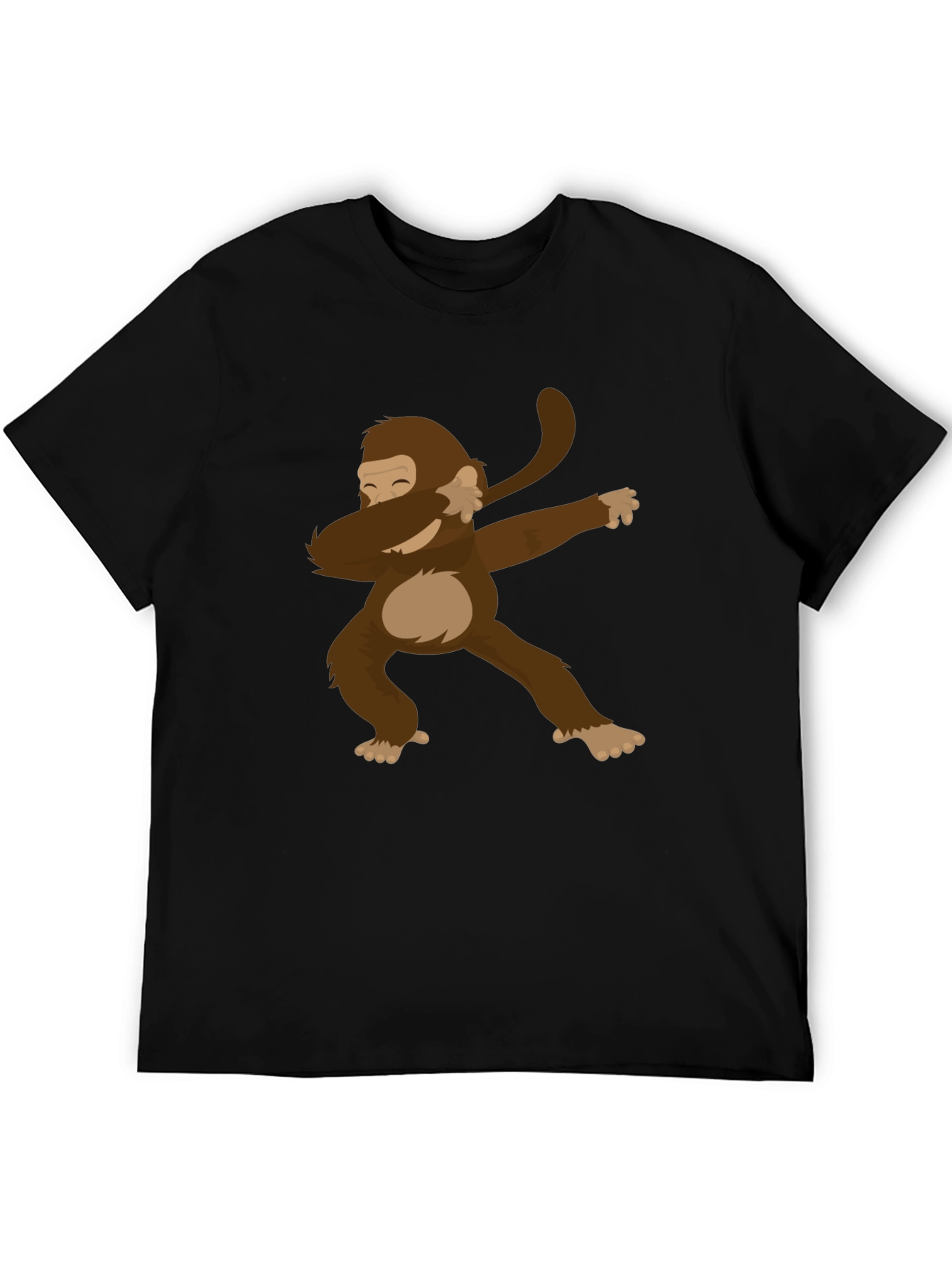 Dabbing Monkey Graphic Tee - Mens Black T-Shirt