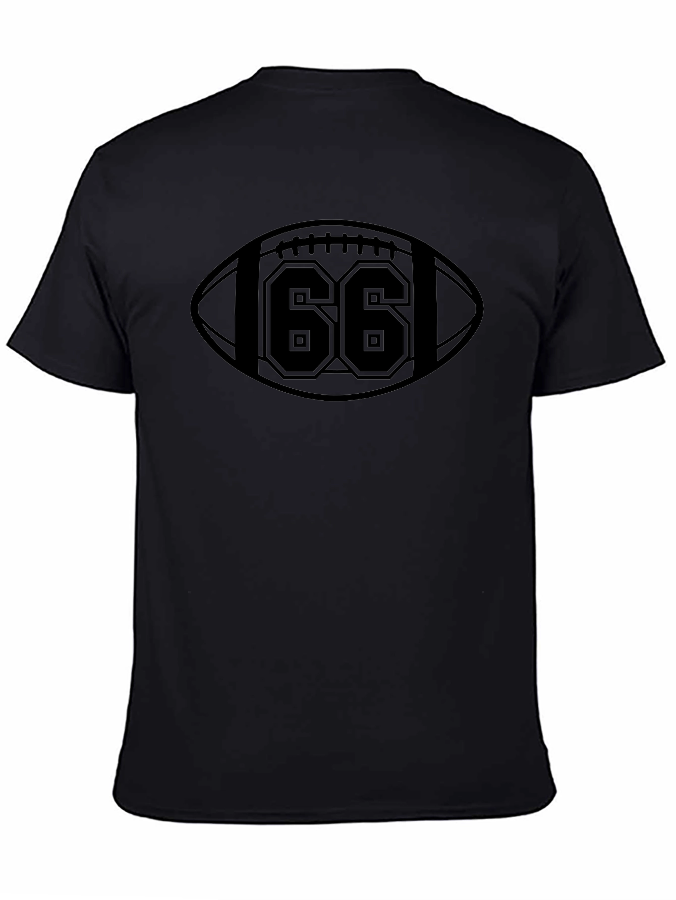 Football Number 66 Graphic T-Shirt