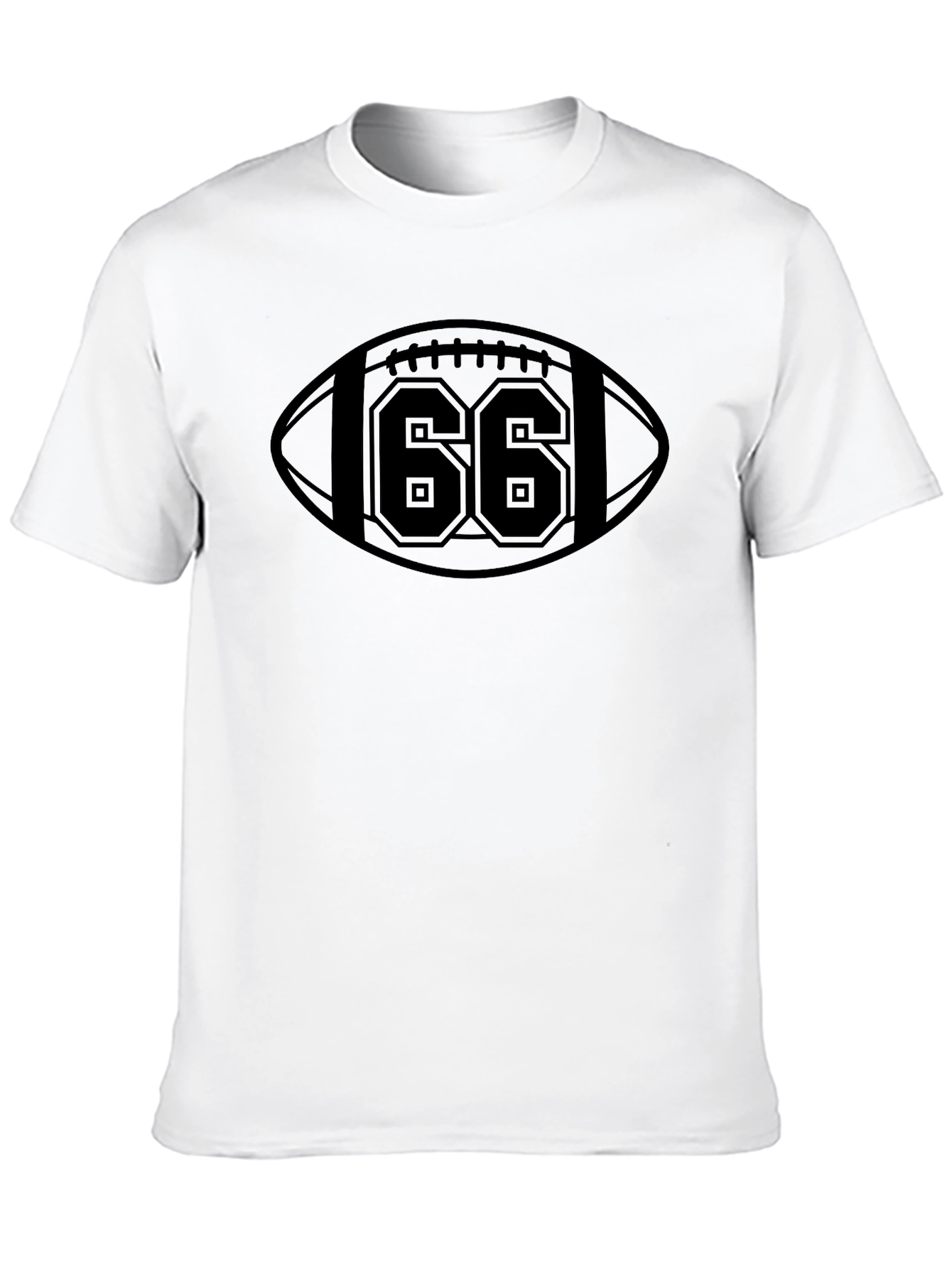 Football Number 66 Graphic T-Shirt