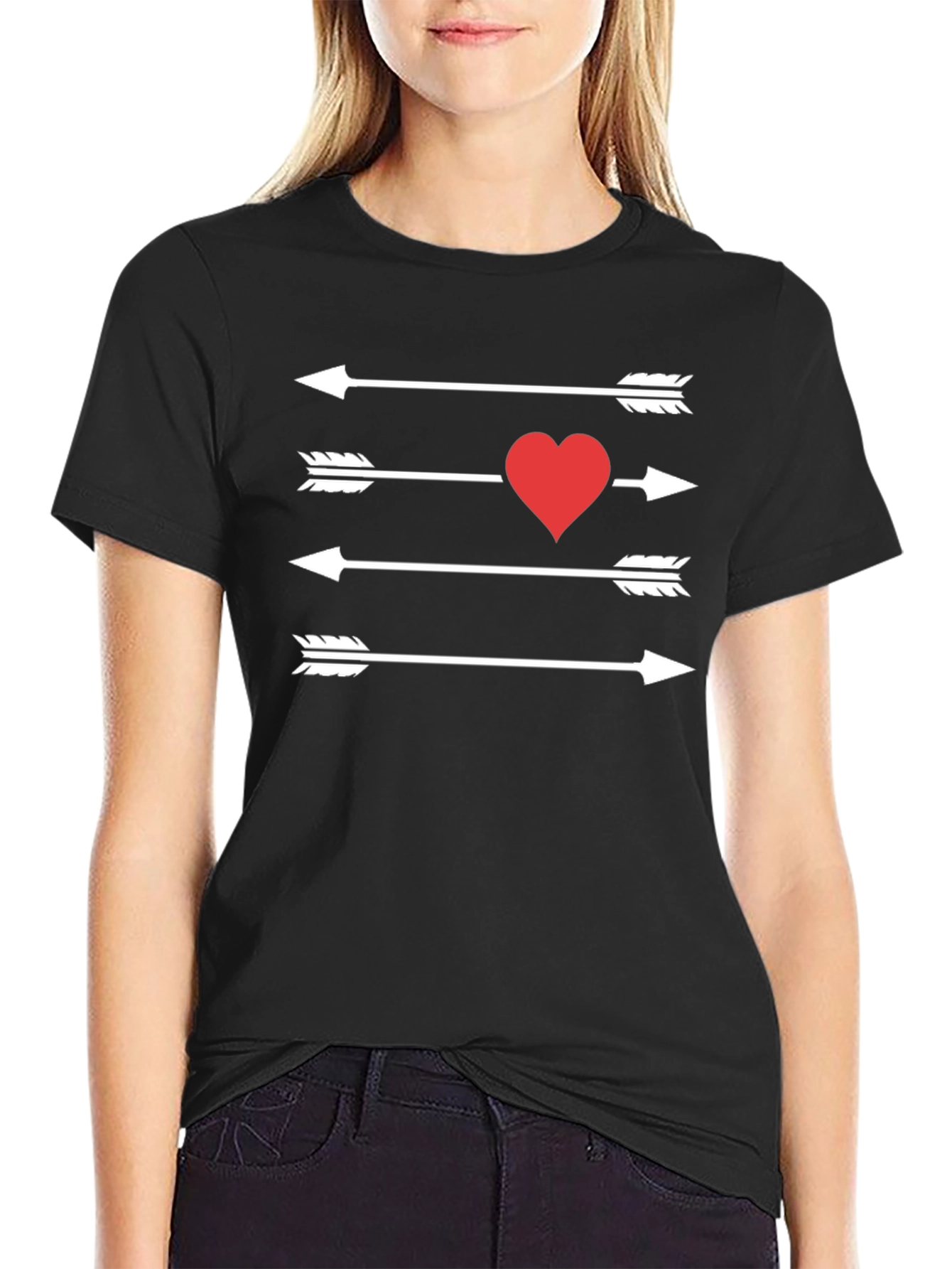 Cupids Arrow T-Shirt - Mens Black Tee