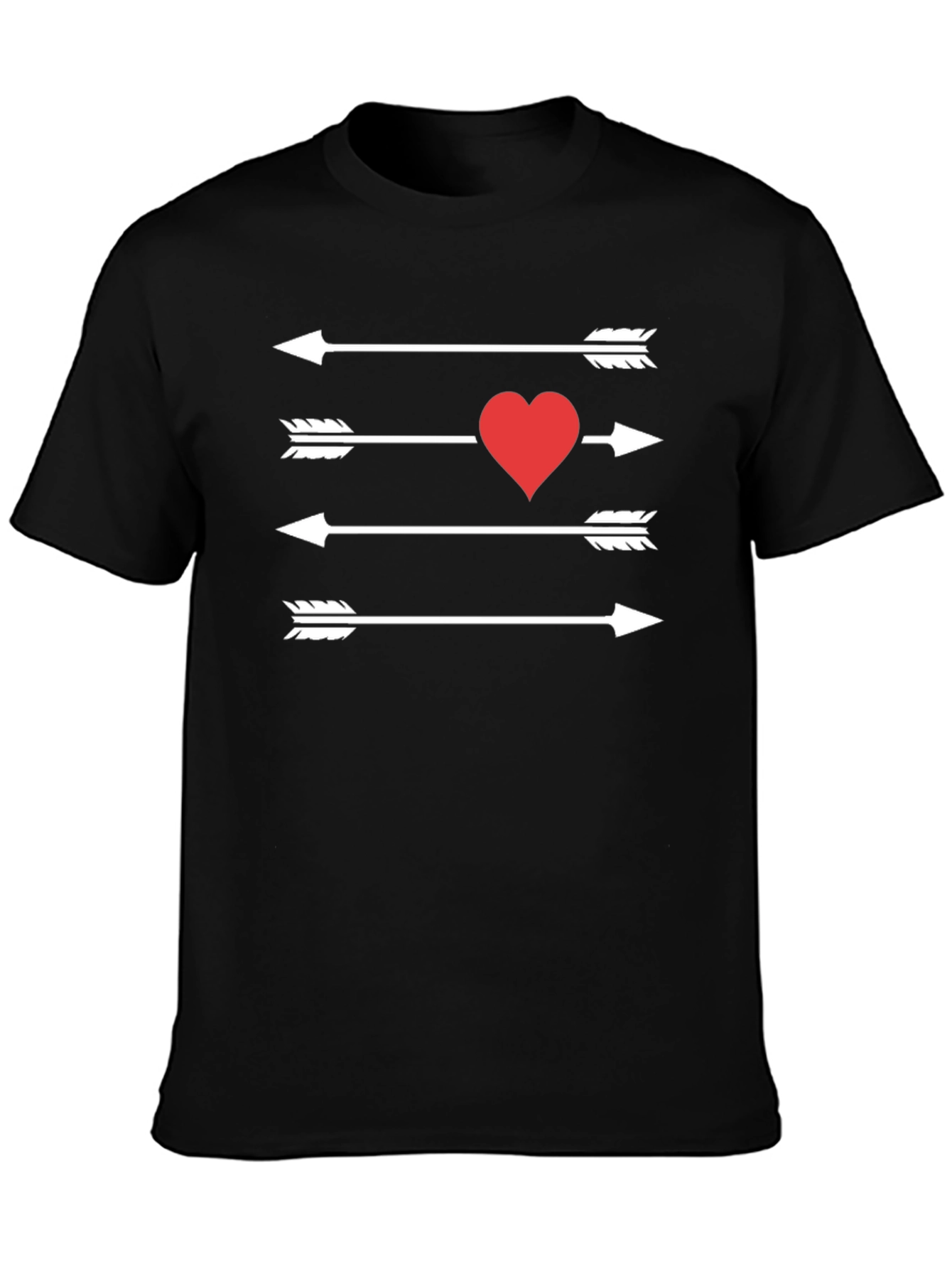 Cupids Arrow T-Shirt - Mens Black Tee