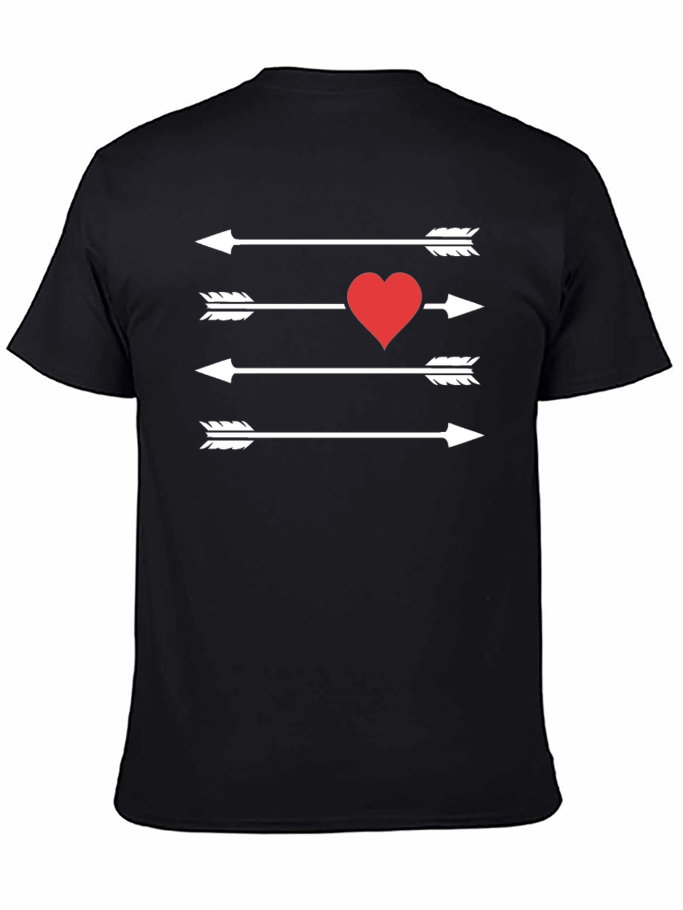 Cupids Arrow T-Shirt - Mens Black Tee