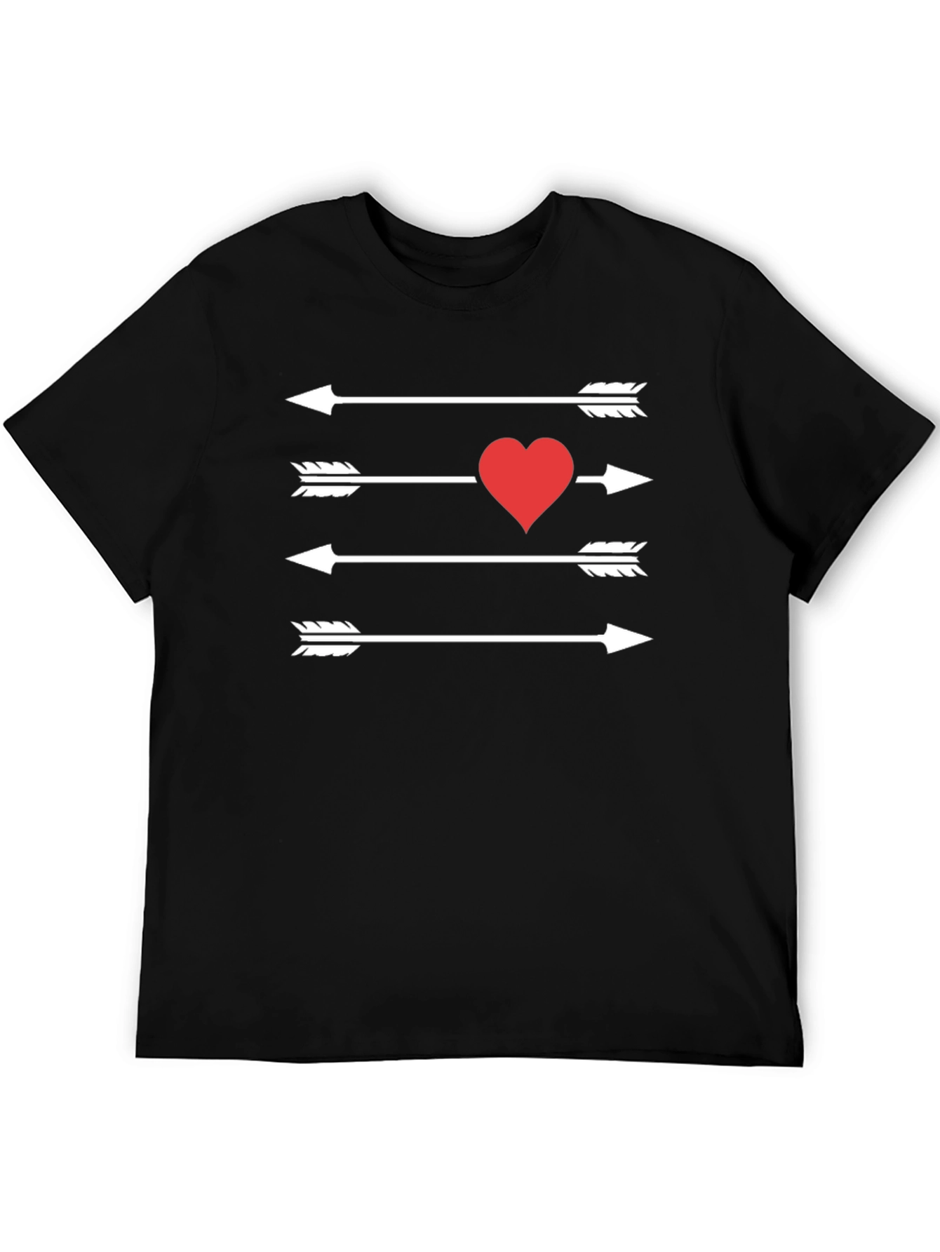 Cupids Arrow T-Shirt - Mens Black Tee