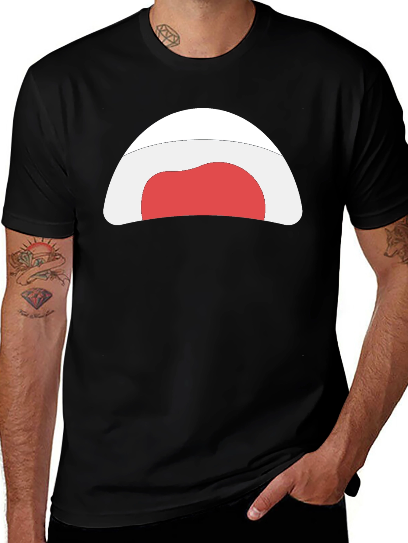 Funny Monster Mouth Graphic T-Shirt - Soft Cotton Tee