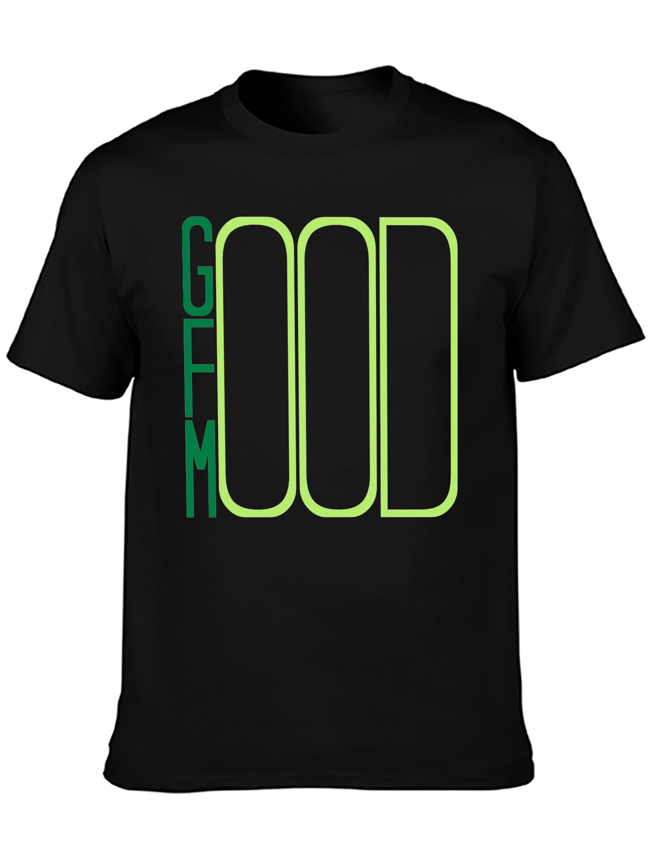 Graphic T-Shirt - Green Lettering