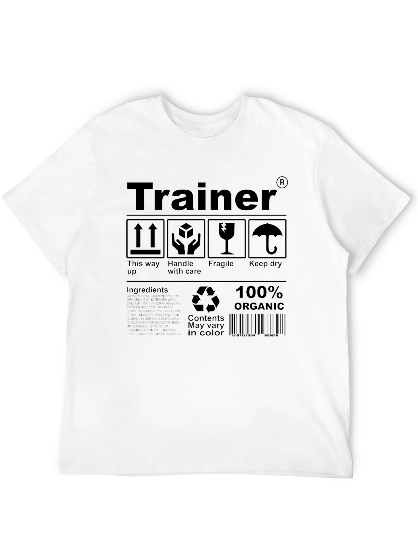 Trainer Organic Cotton Tee - Handle With Care