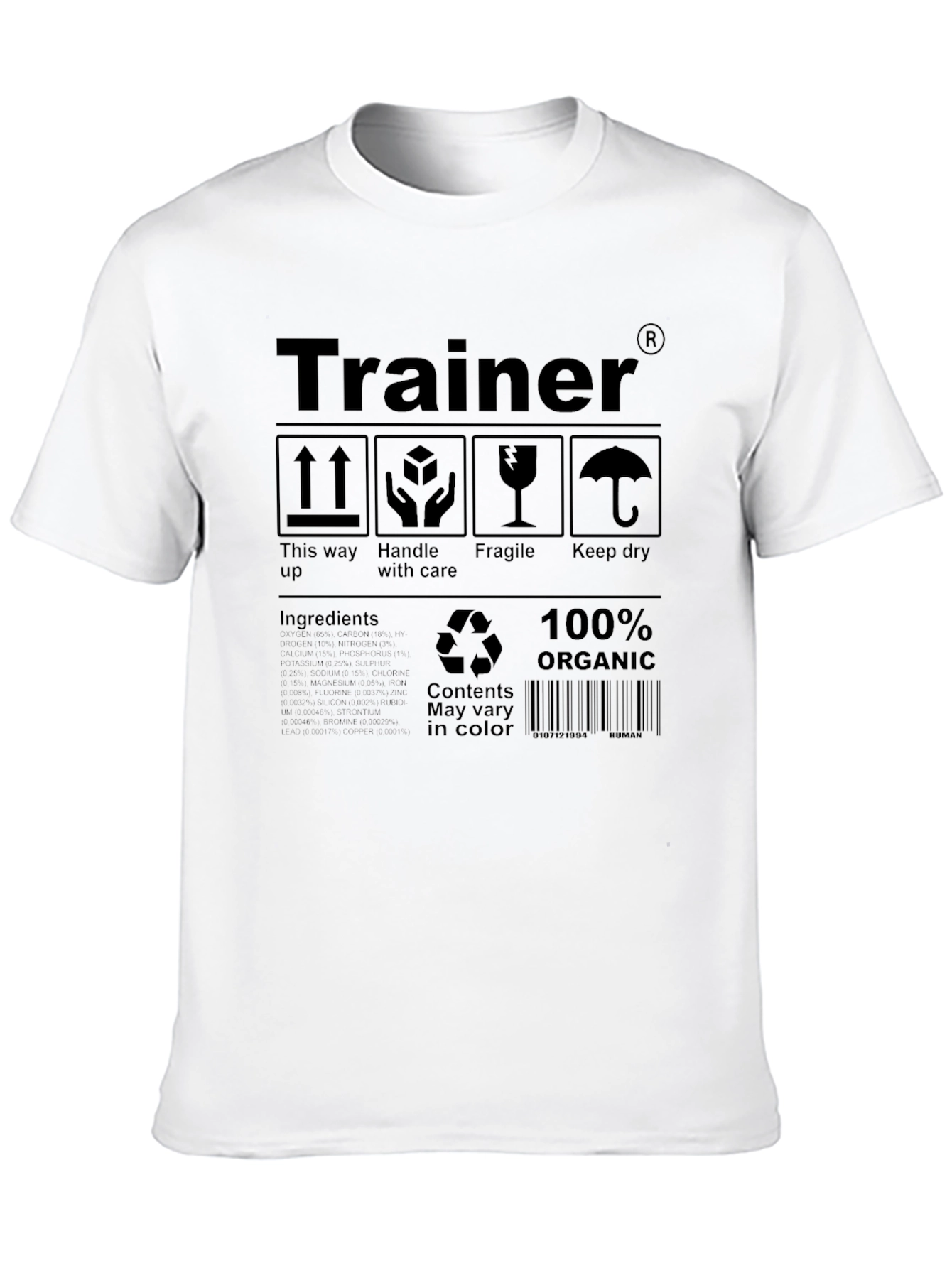 Trainer Organic Cotton Tee - Handle With Care