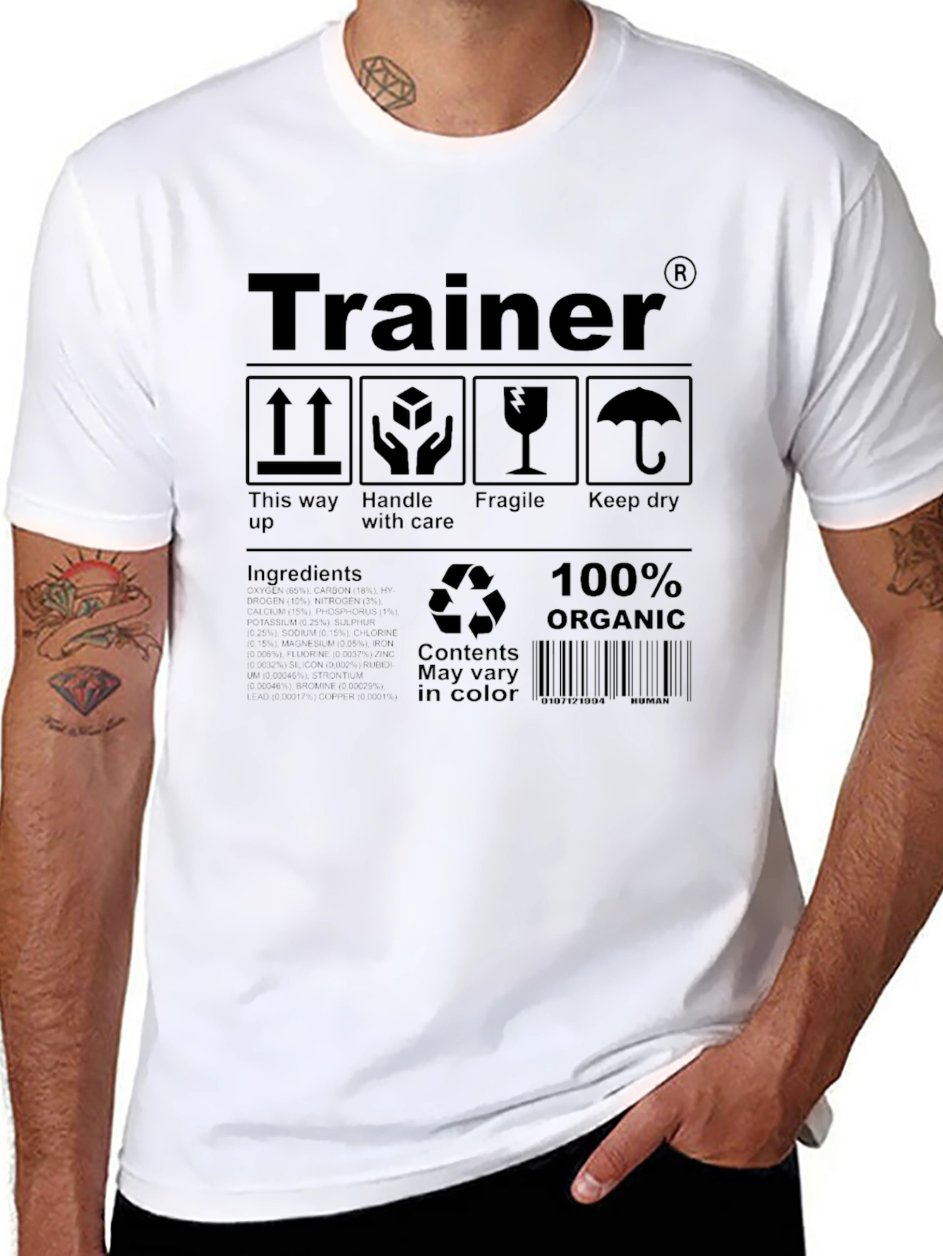 Trainer Organic Cotton Tee - Handle With Care