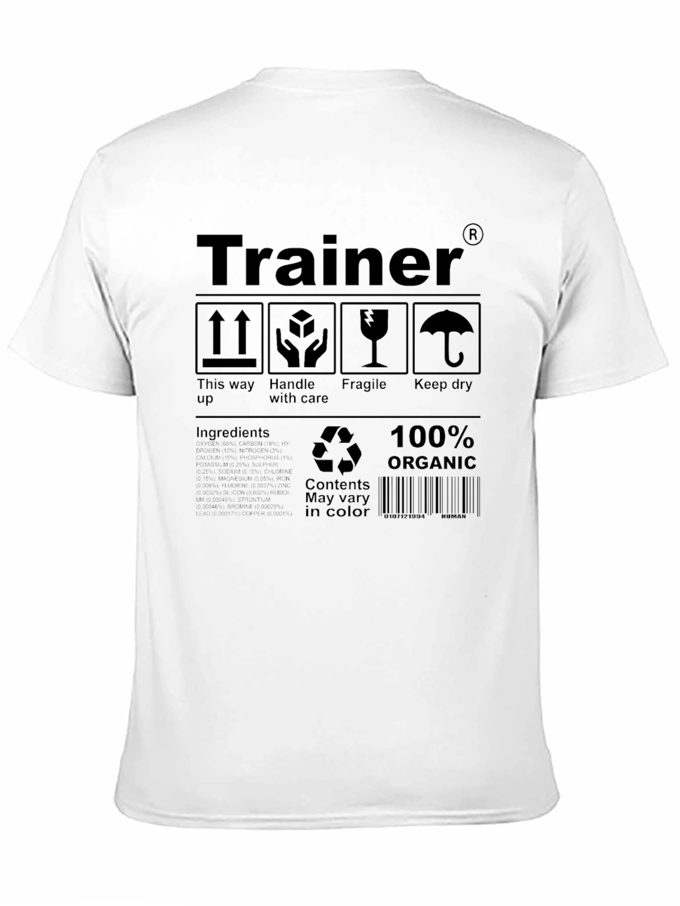 Trainer Organic Cotton Tee - Handle With Care