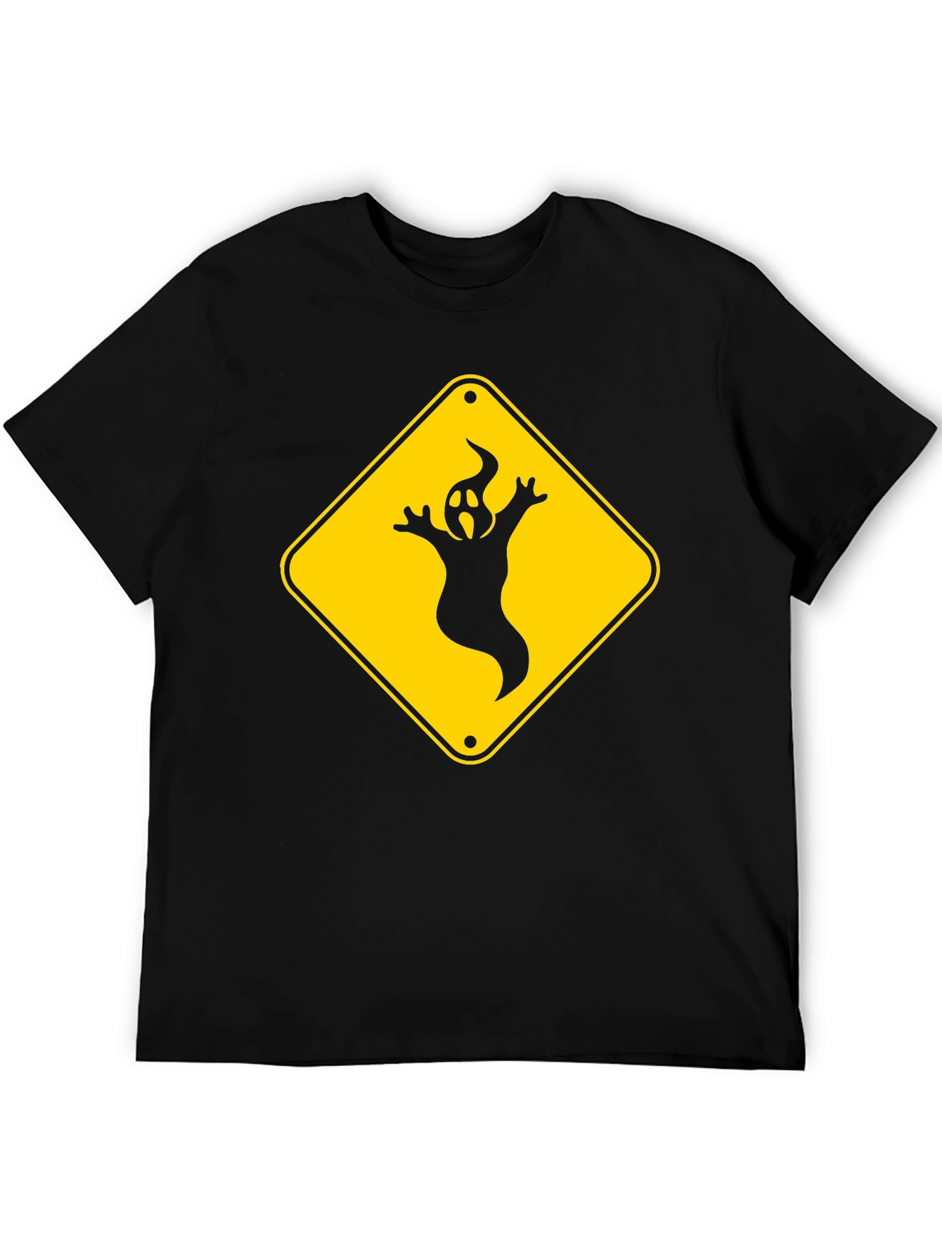 Ghost Crossing Sign T-Shirt - Halloween Fun!