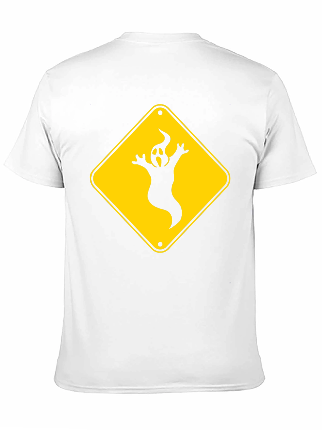 Ghost Crossing Sign T-Shirt - Halloween Fun!