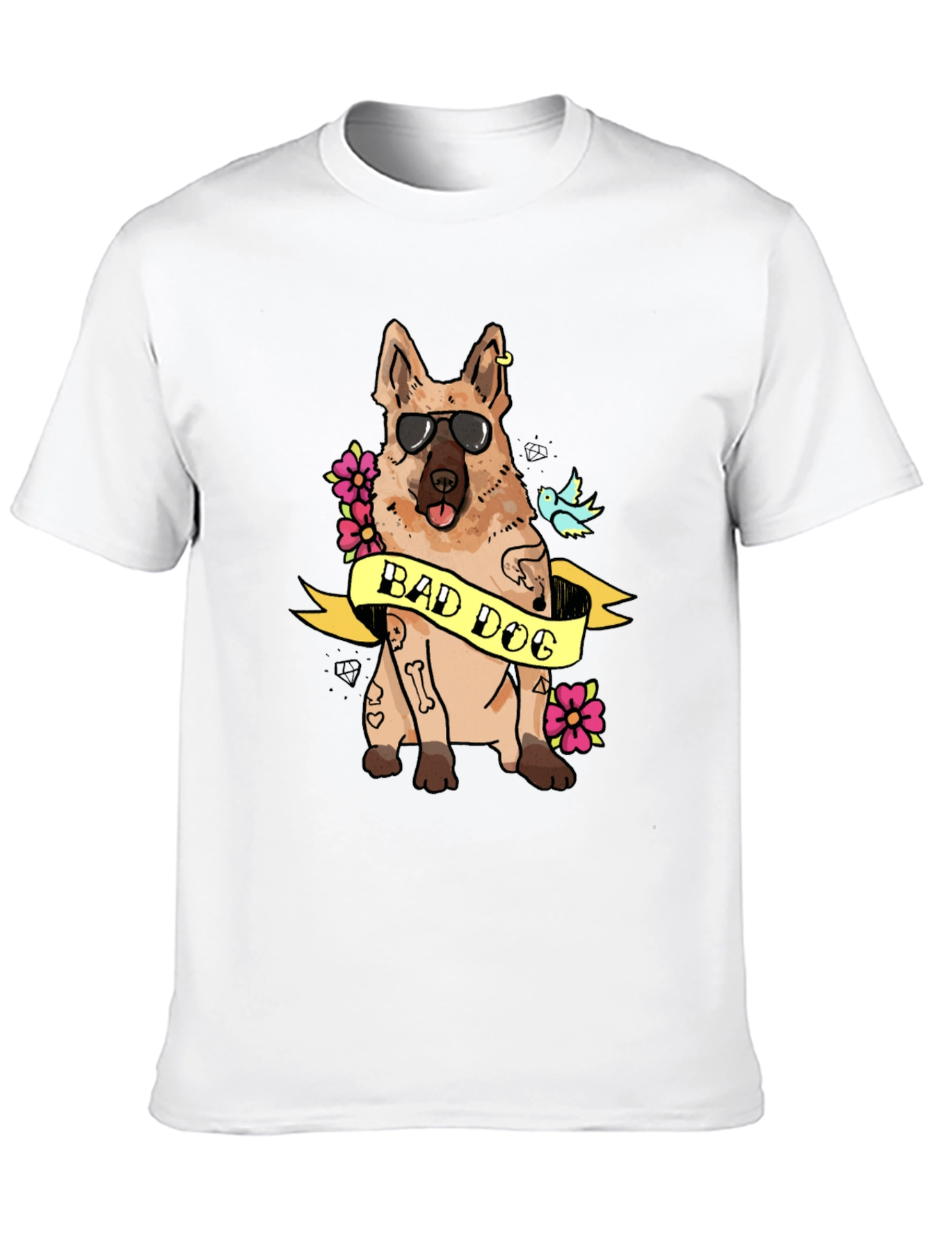Bad Dog Graphic T-Shirt - Cool Canine Tee
