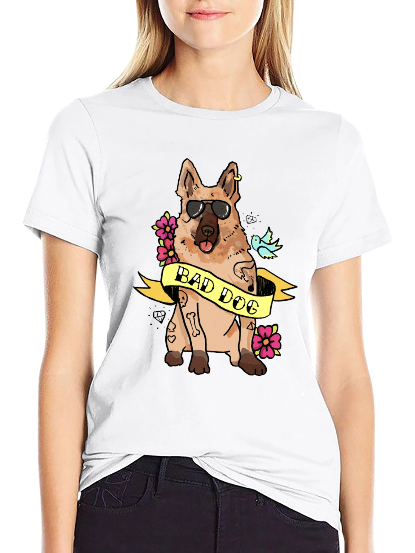 Bad Dog Graphic T-Shirt - Cool Canine Tee
