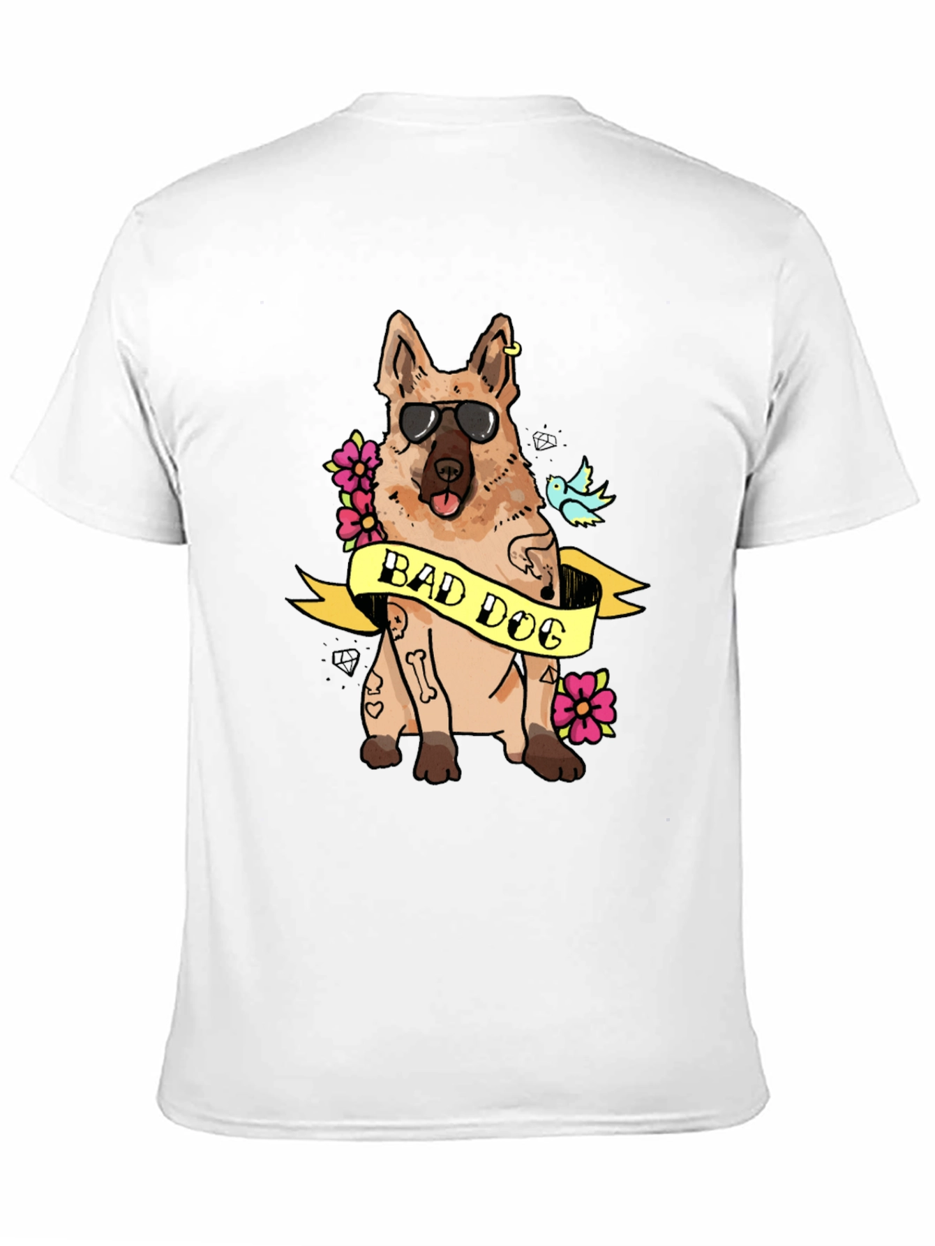 Bad Dog Graphic T-Shirt - Cool Canine Tee