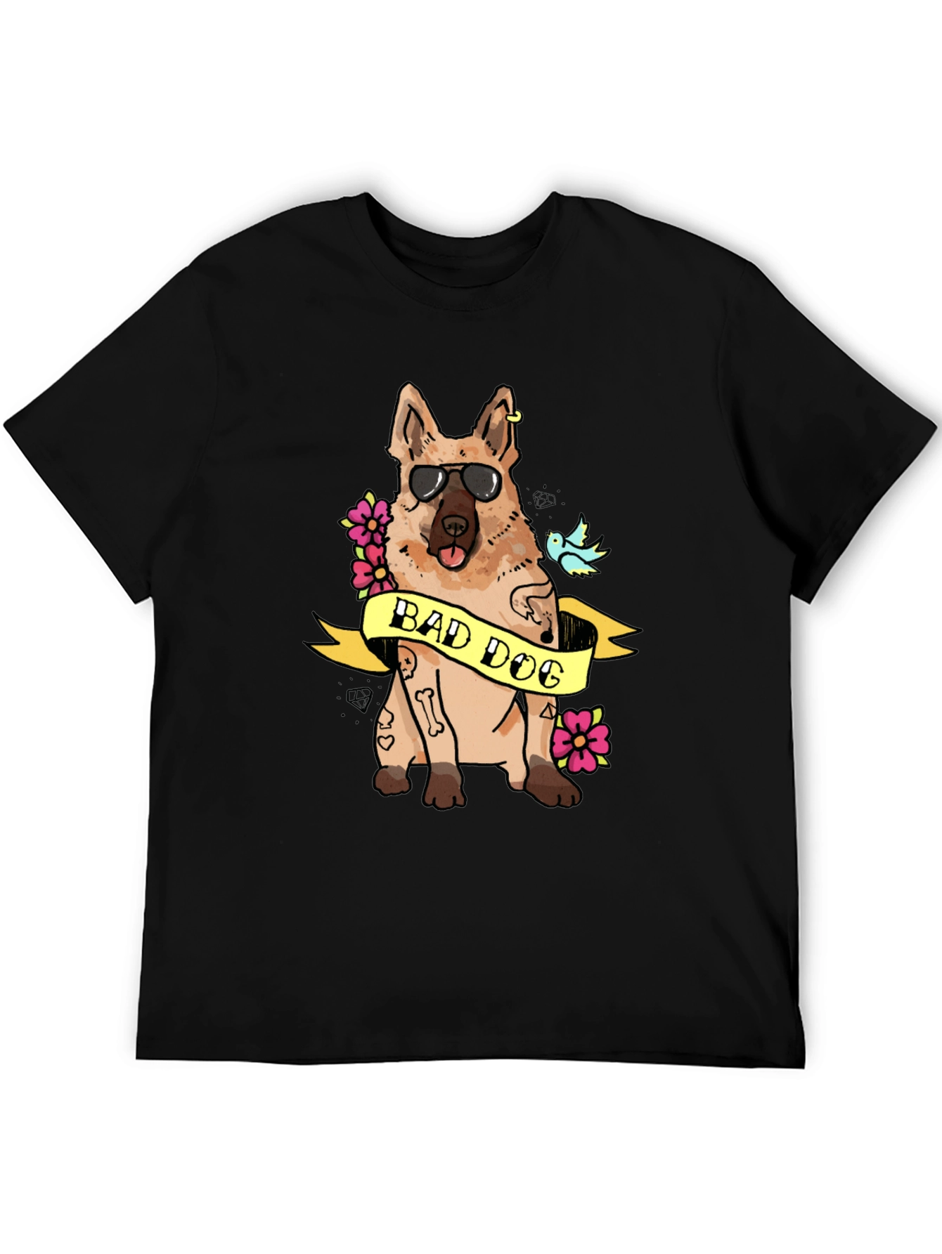 Bad Dog Graphic T-Shirt - Cool Canine Tee