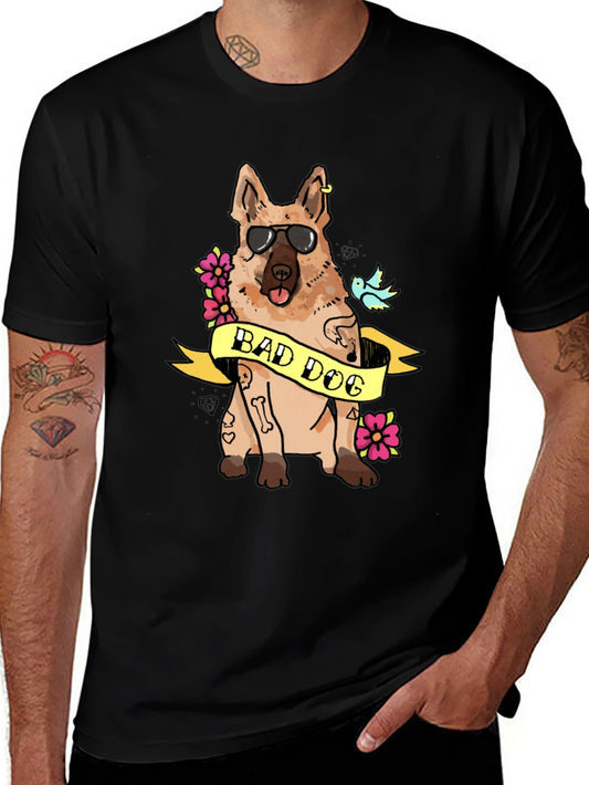 Bad Dog Graphic T-Shirt - Cool Canine Tee