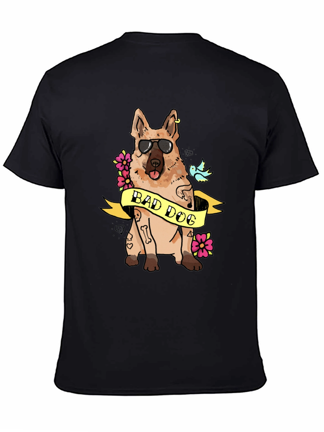 Bad Dog Graphic T-Shirt - Cool Canine Tee