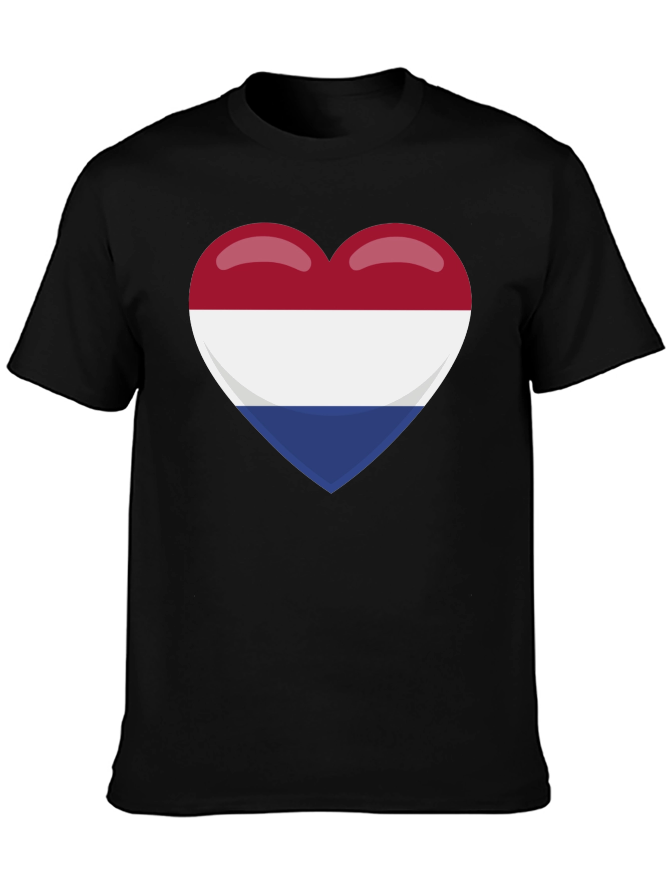 Netherlands Flag Heart T-Shirt - Show Your Pride!