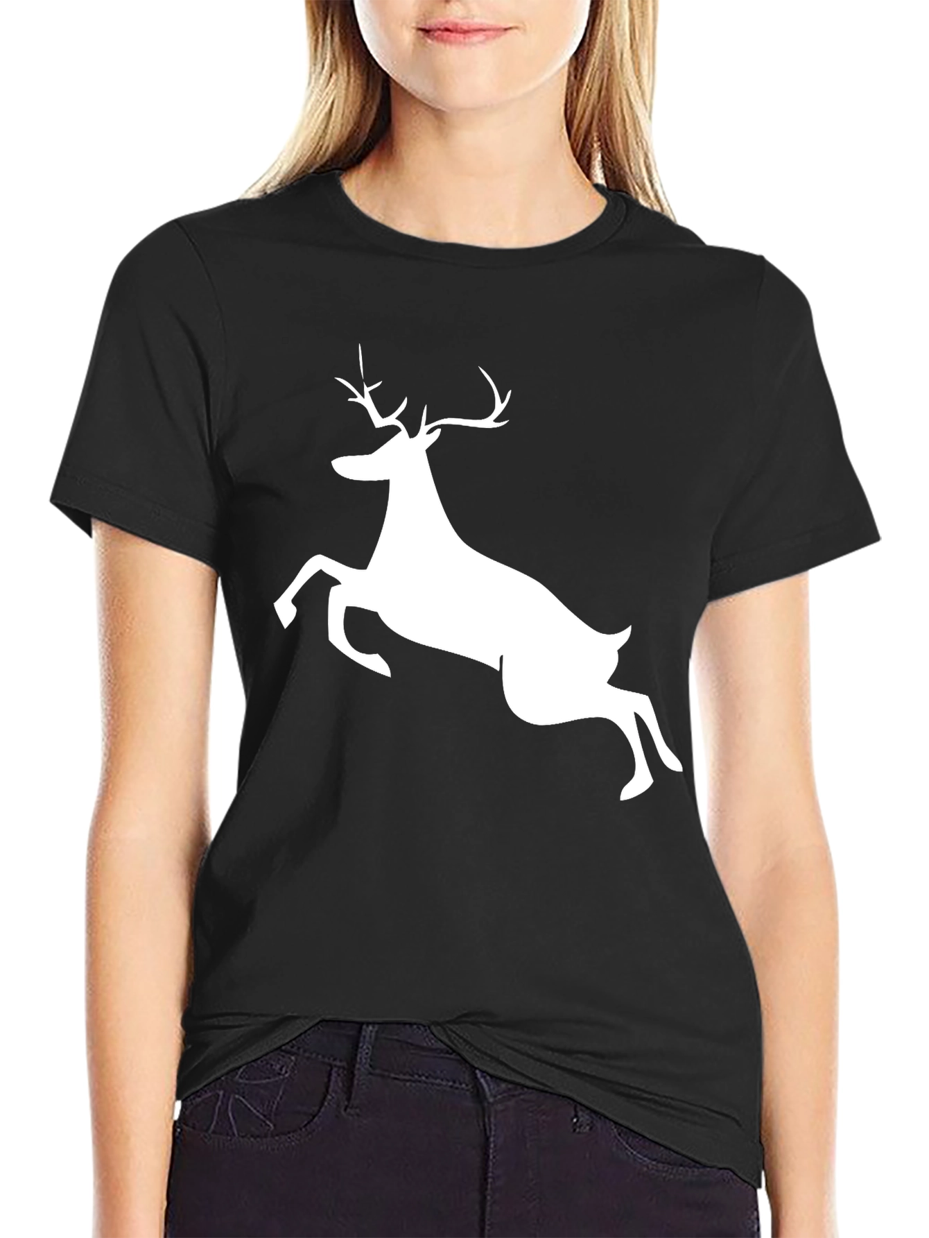 Black Deer Graphic Tee - Mens Short Sleeve