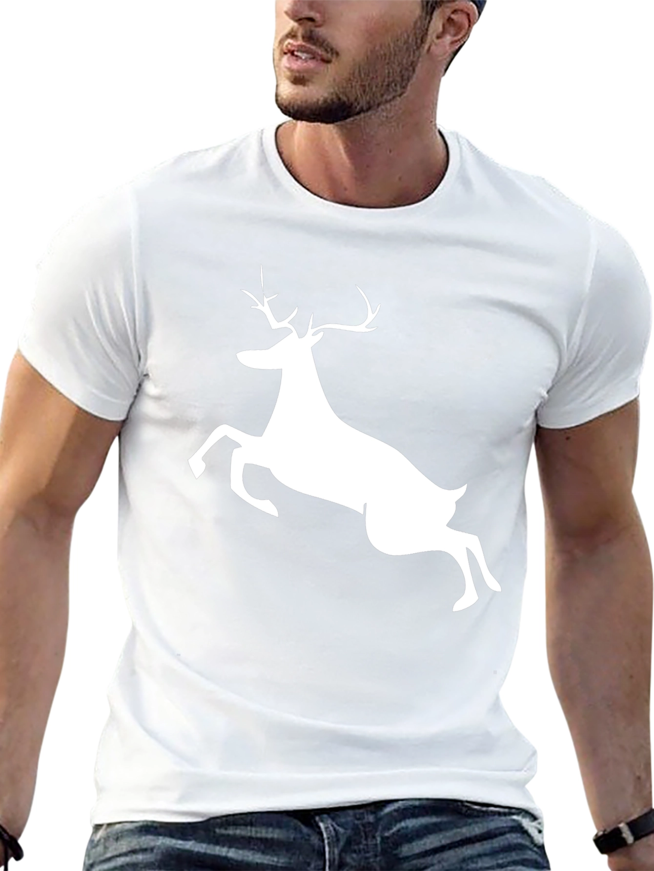 Black Deer Graphic Tee - Mens Short Sleeve