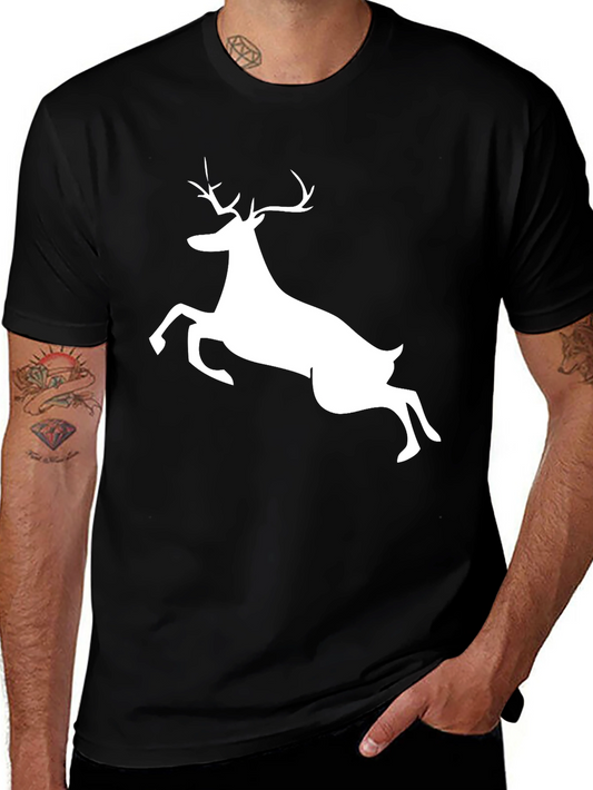 Black Deer Graphic Tee - Mens Short Sleeve
