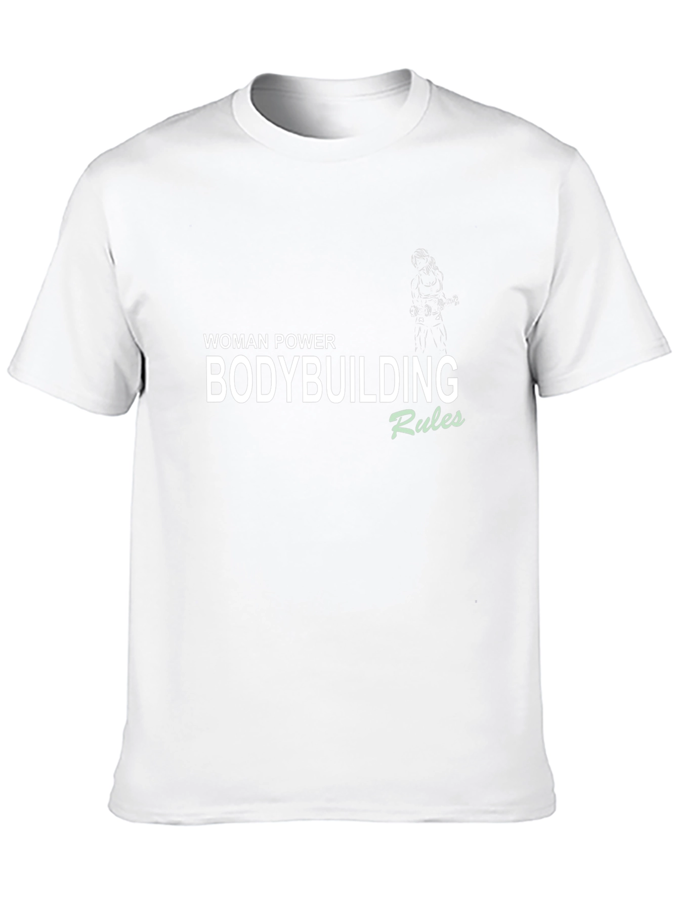 Woman Power Bodybuilding Rules Black T-Shirt