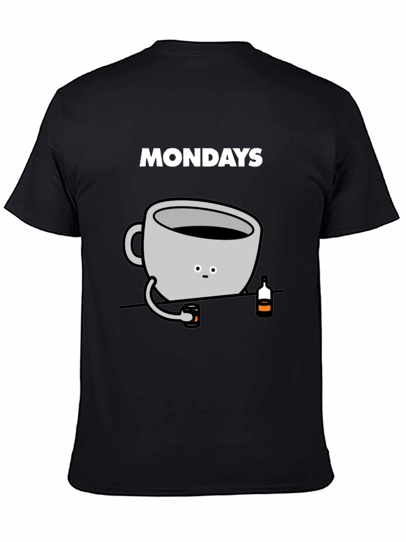 Mondays Coffee Mug Graphic Tee - Soft Cotton T-Shirt