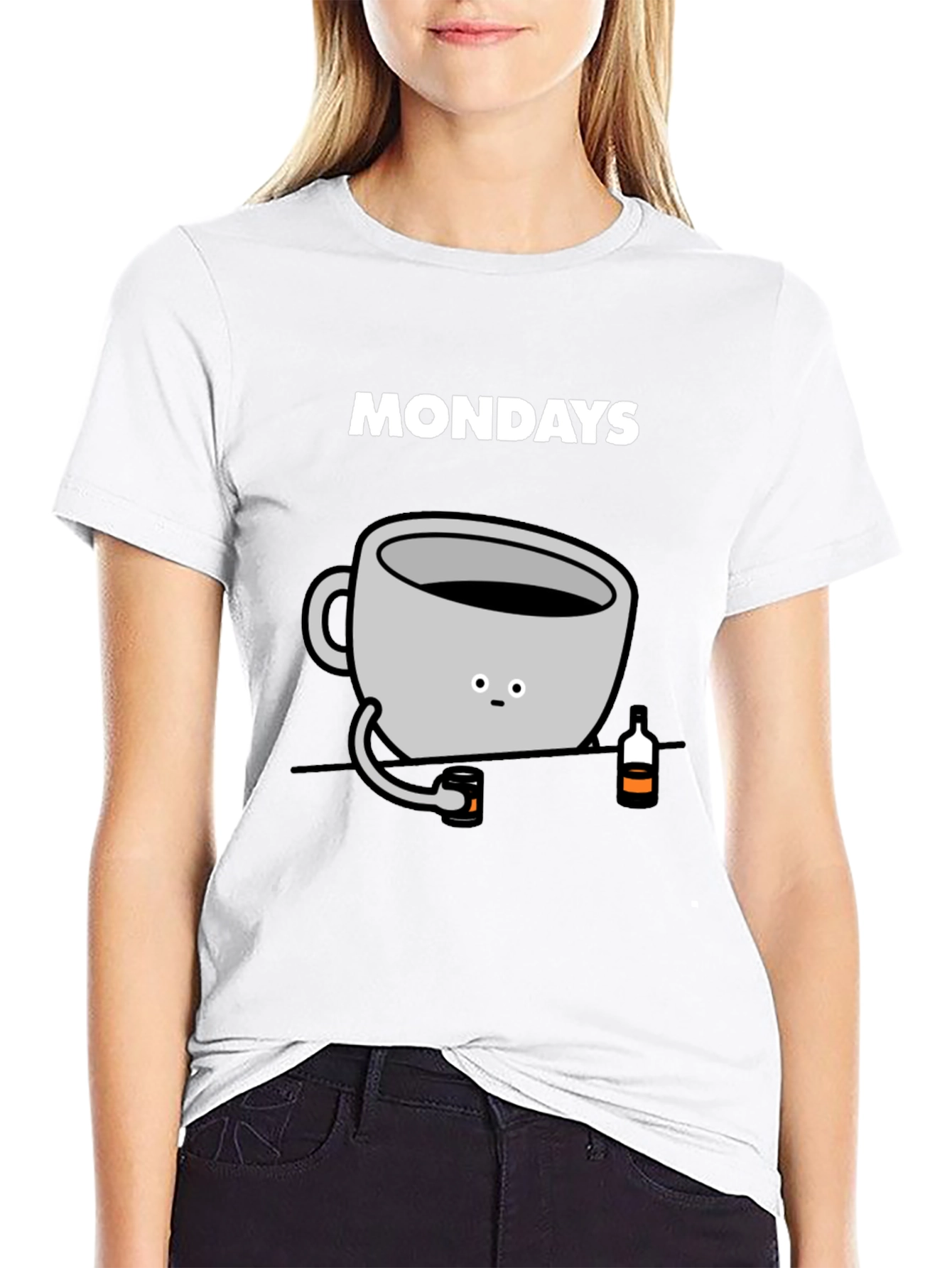 Mondays Coffee Mug Graphic Tee - Soft Cotton T-Shirt