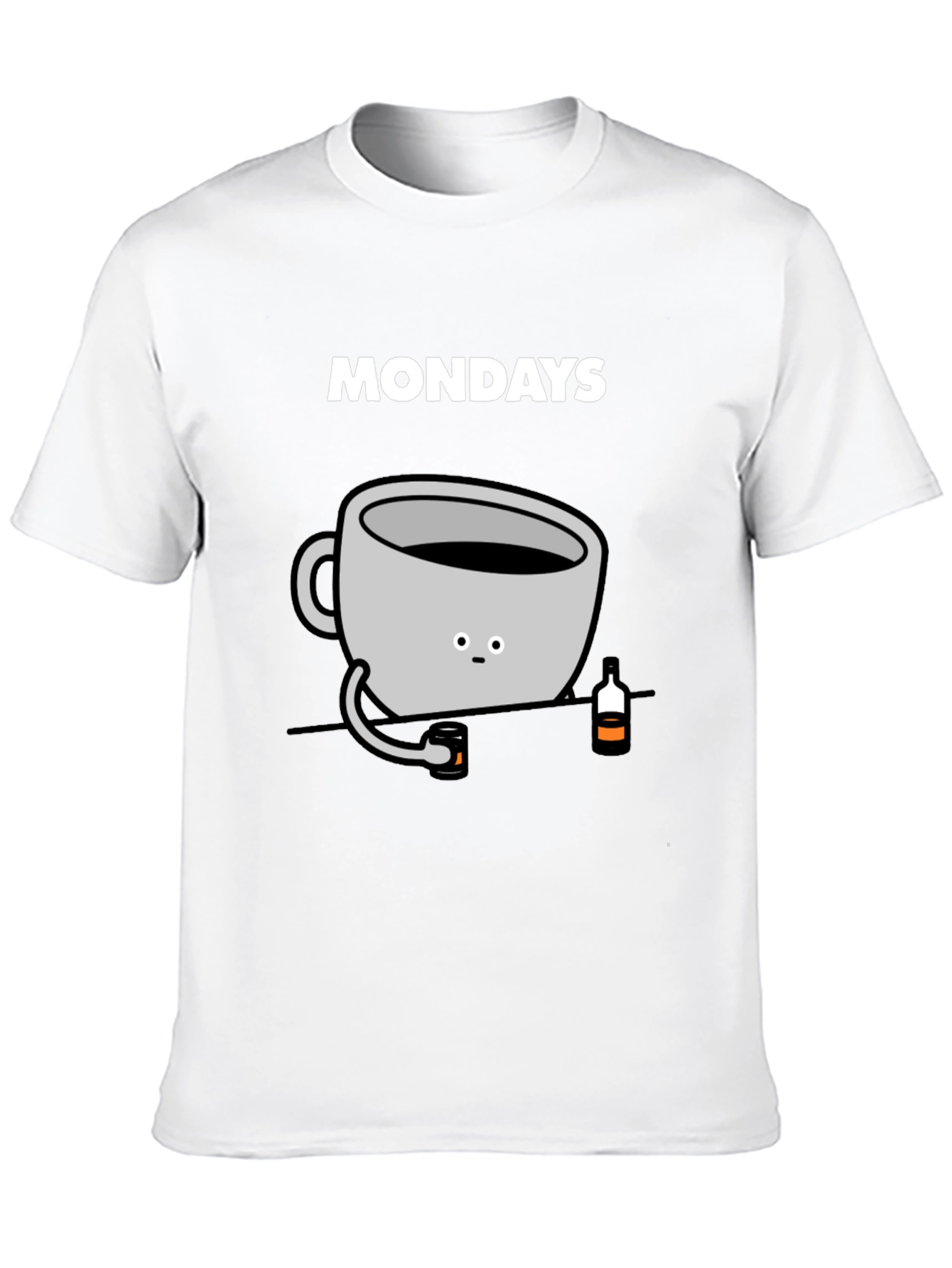 Mondays Coffee Mug Graphic Tee - Soft Cotton T-Shirt