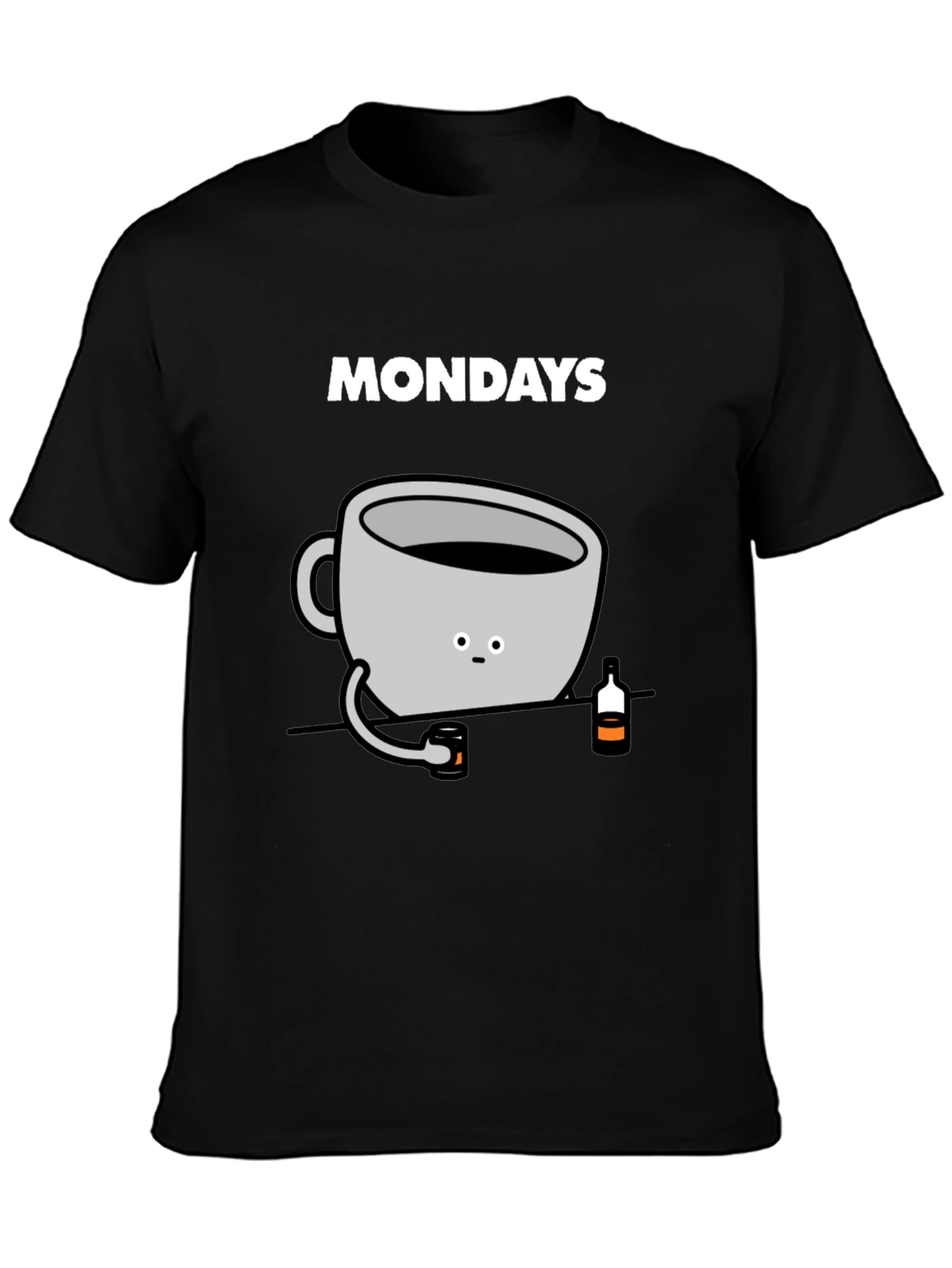 Mondays Coffee Mug Graphic Tee - Soft Cotton T-Shirt