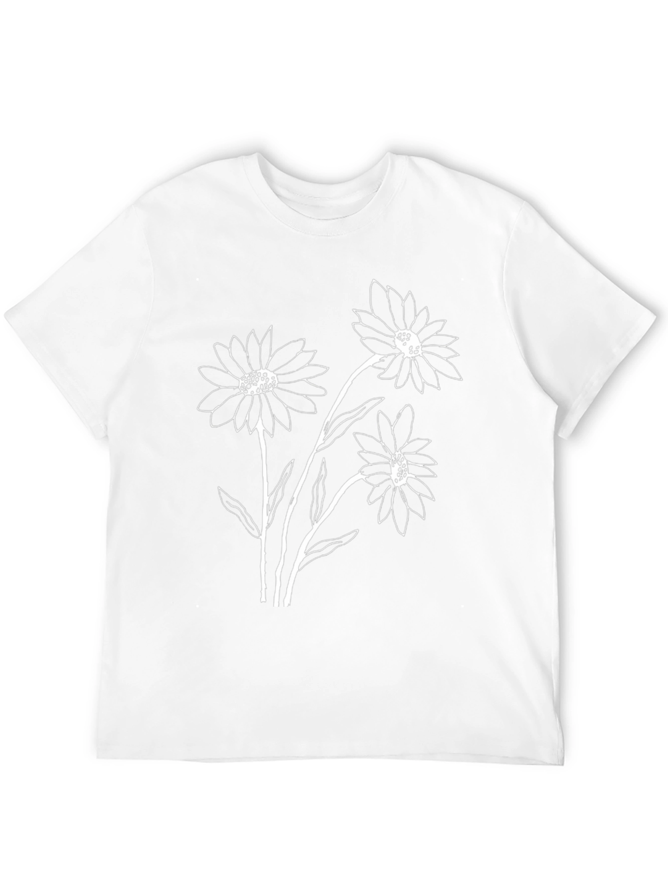 Black Floral Graphic Tee - Stylish Casual Wear