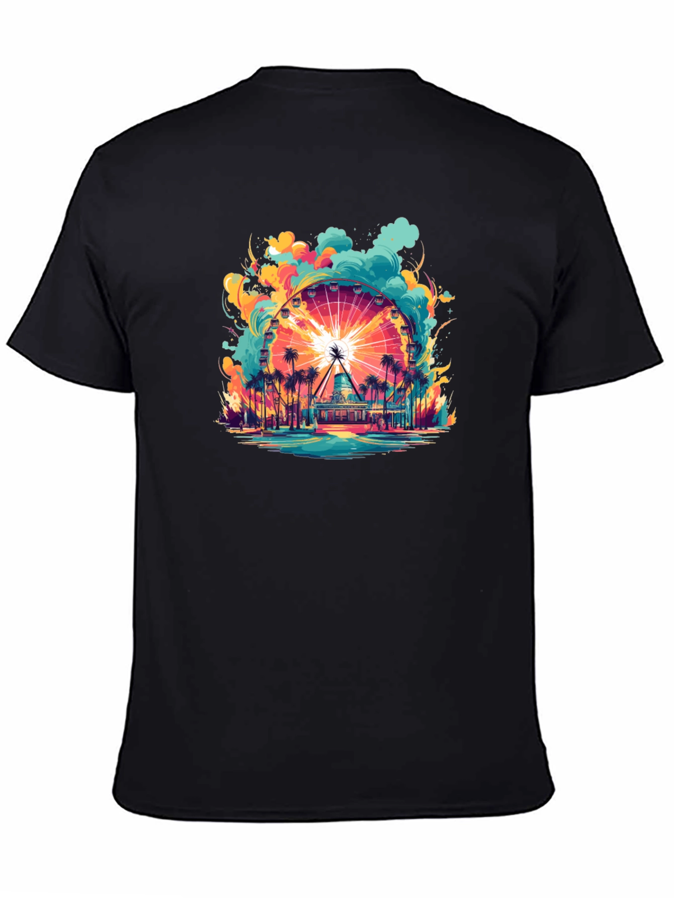 Ferris Wheel Graphic T-Shirt - Coastal Theme