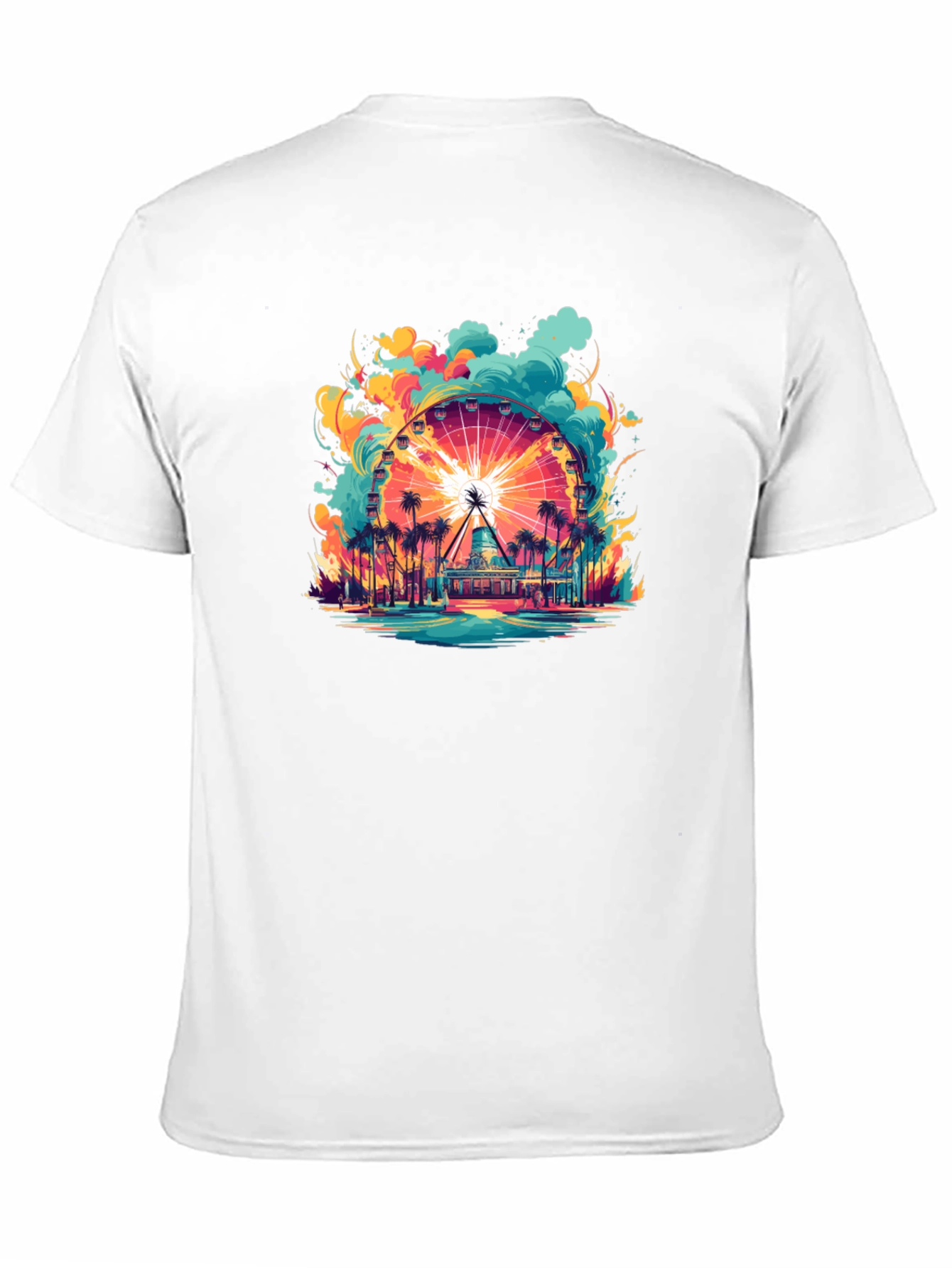Ferris Wheel Graphic T-Shirt - Coastal Theme
